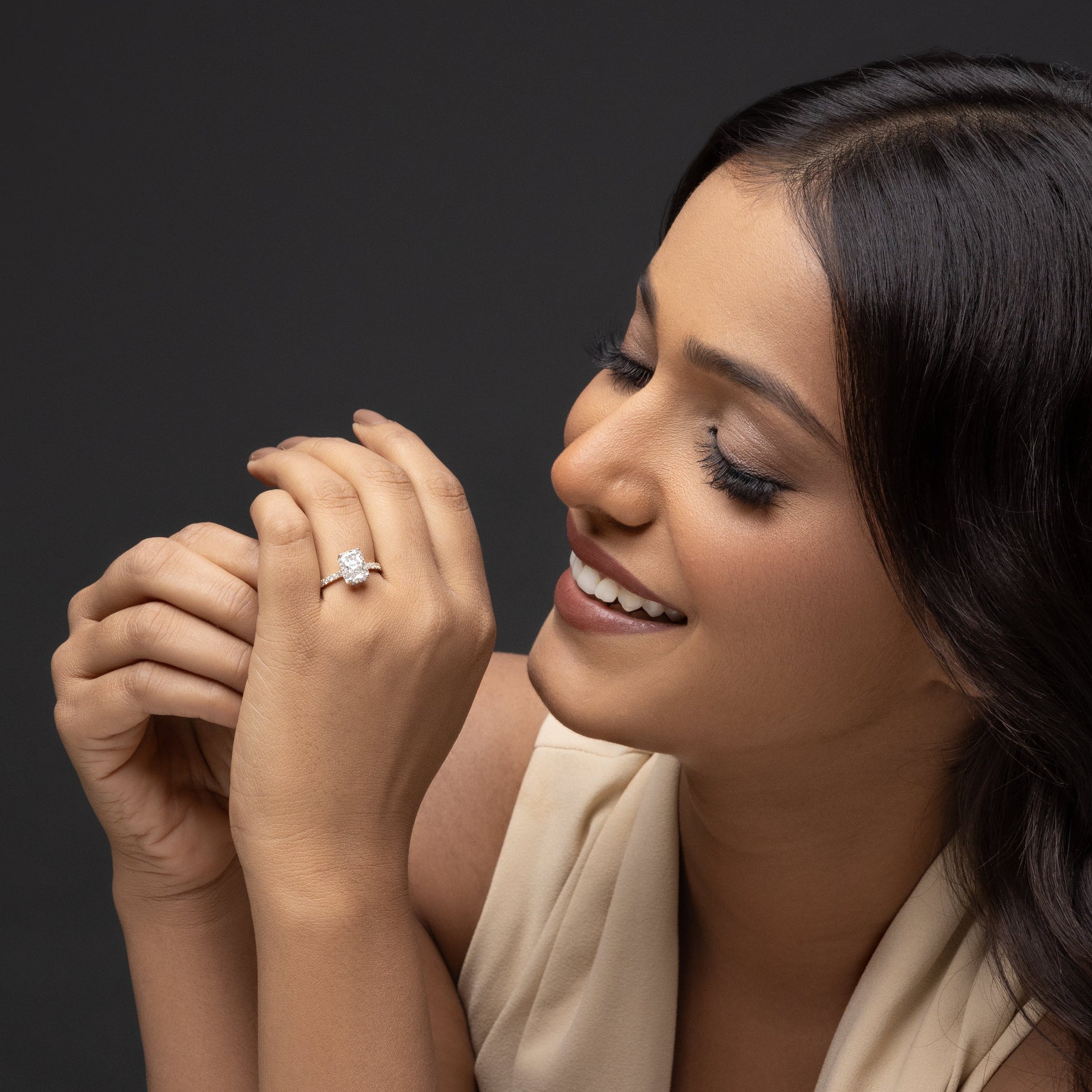 Lab-grown diamond ring with lifetime exchange policy India