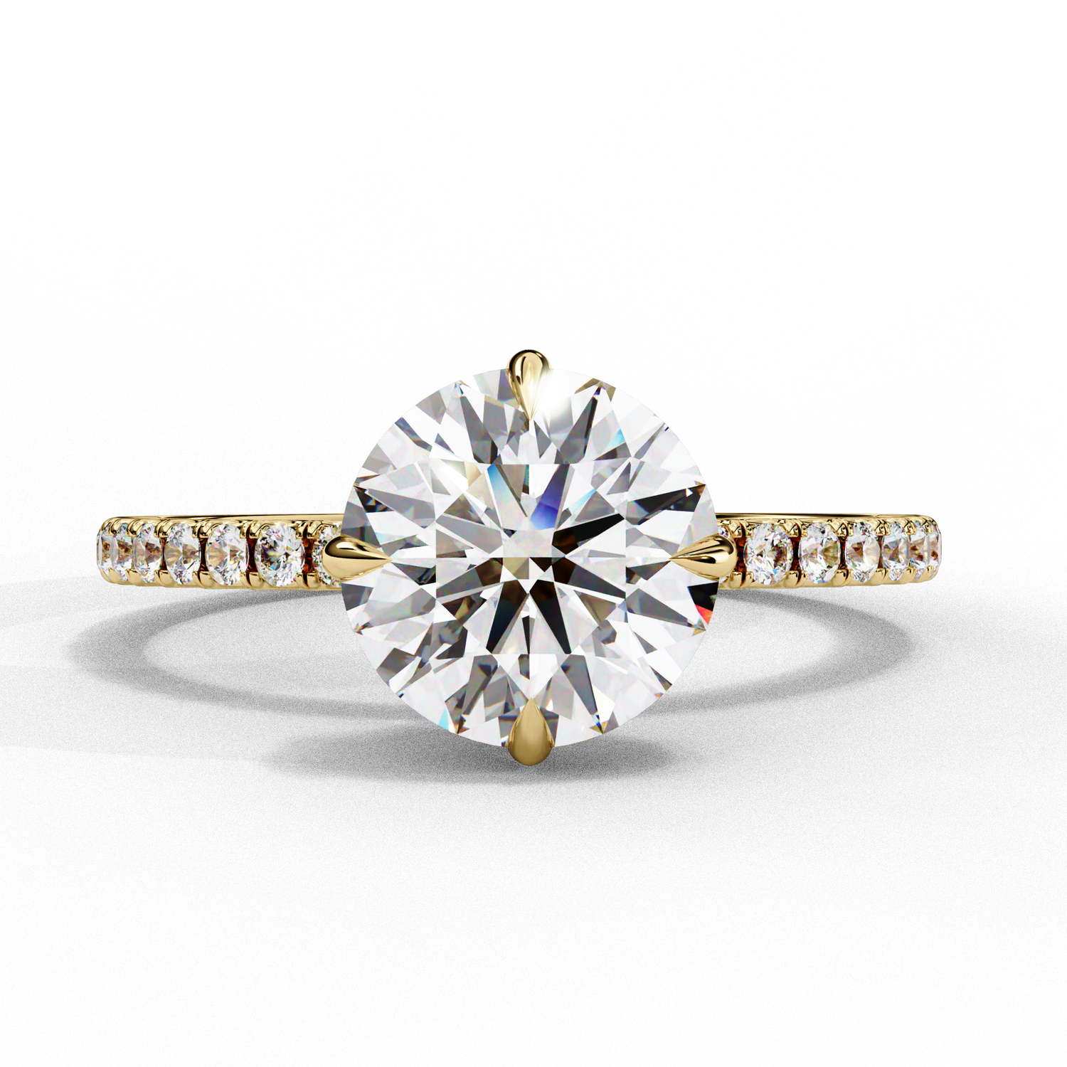 Lyra Round Solitaire Ring