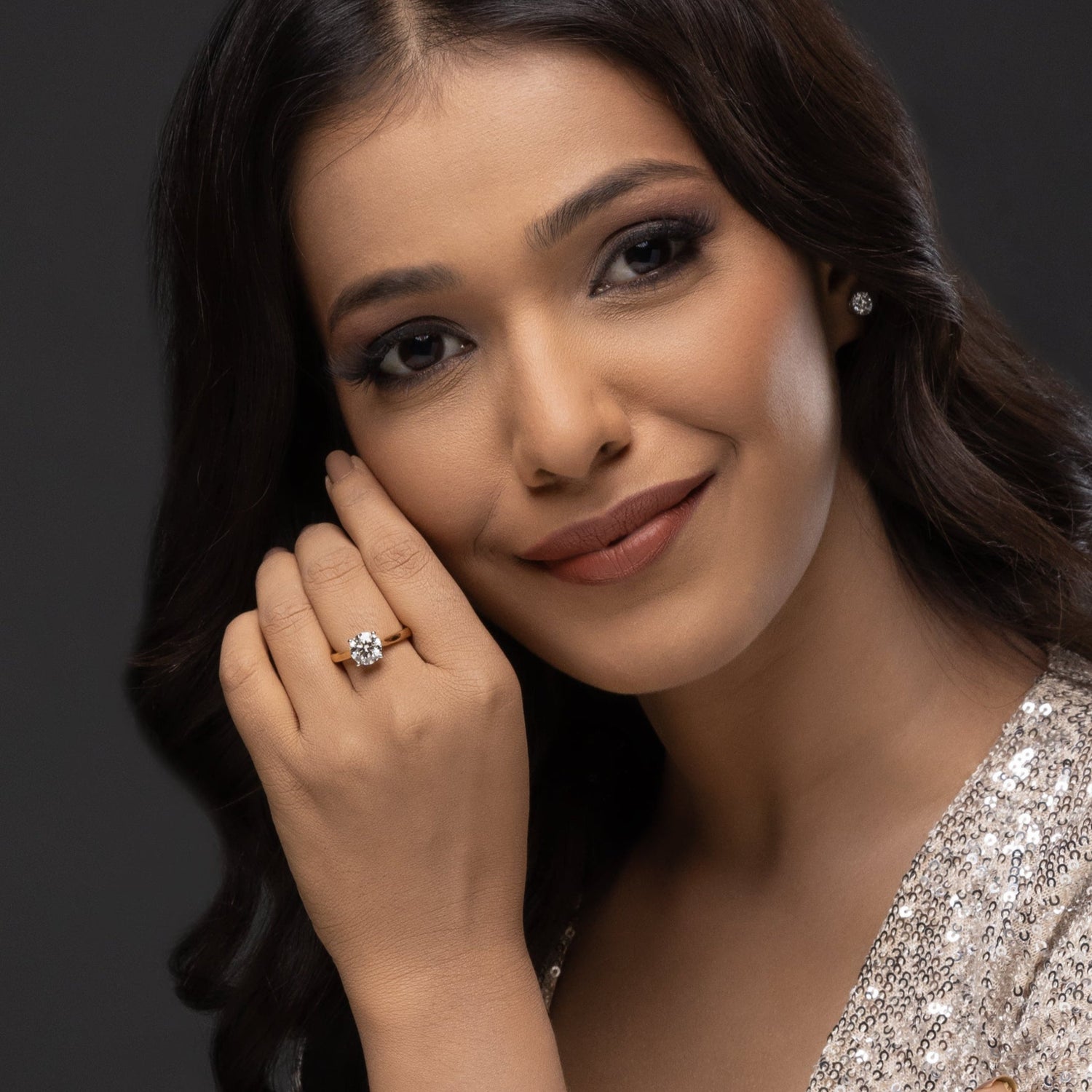 Classic Round Lab-Grown Diamond Engagement Ring