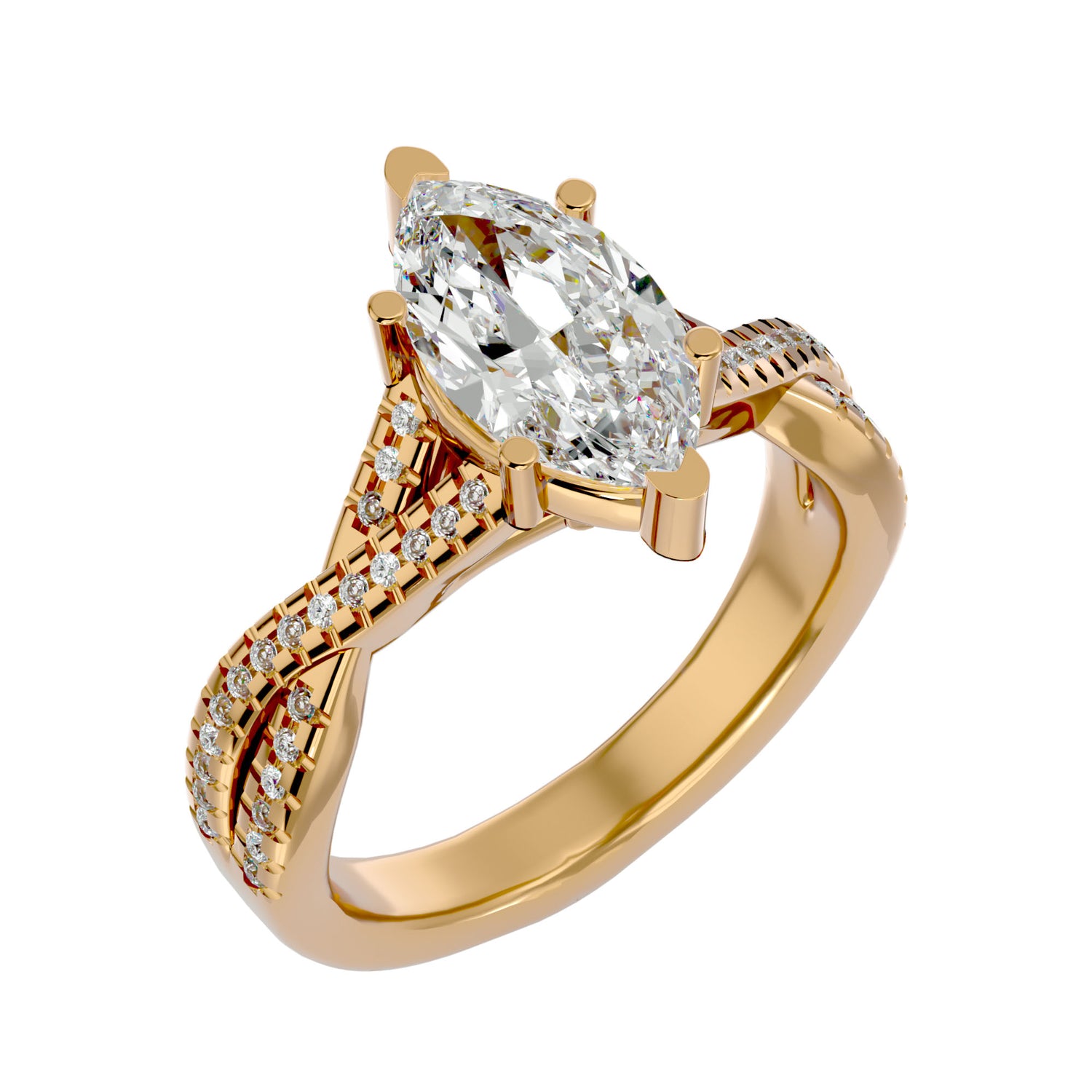 Kaylani Marquise Solitaire Ring