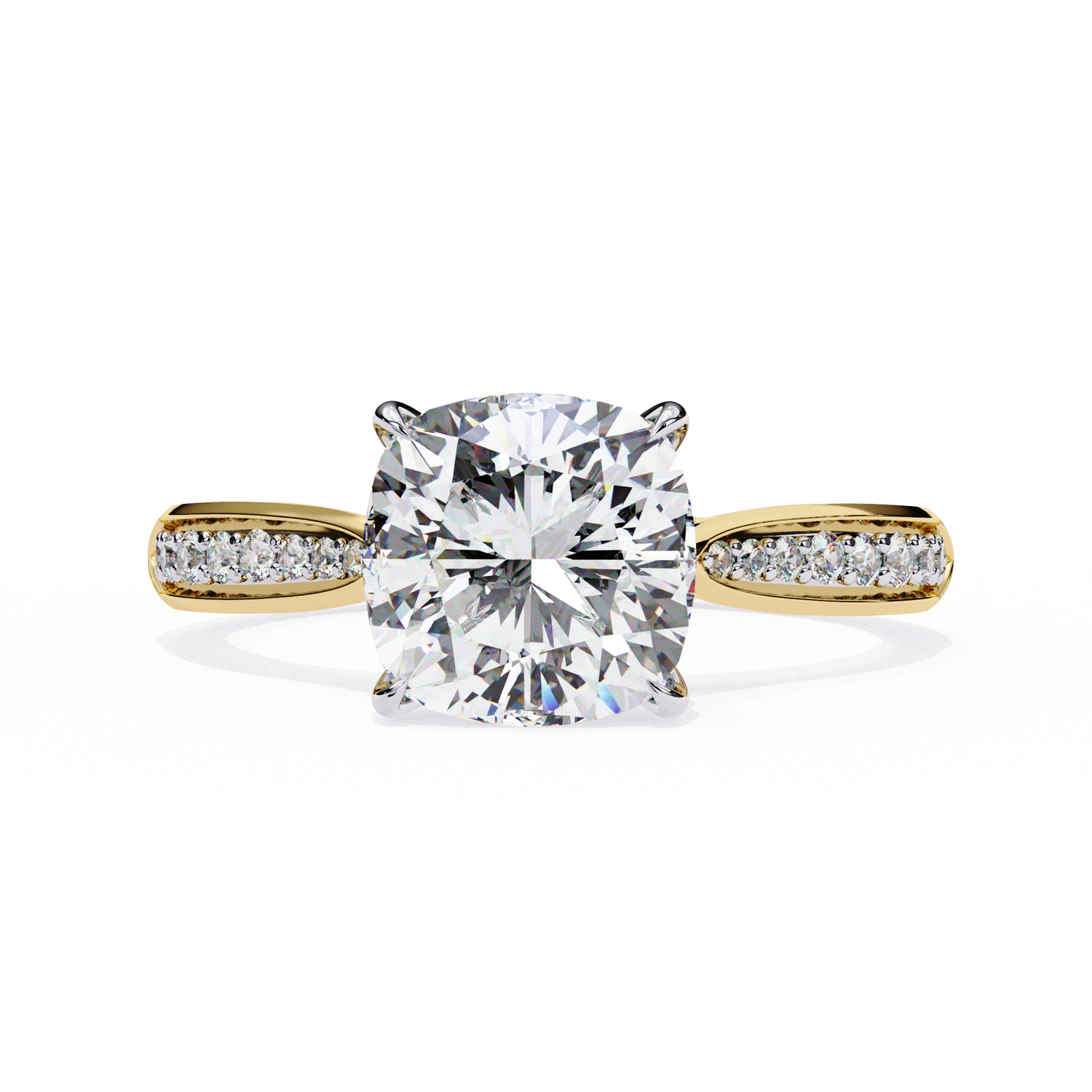 Hana Cushion Solitaire Ring