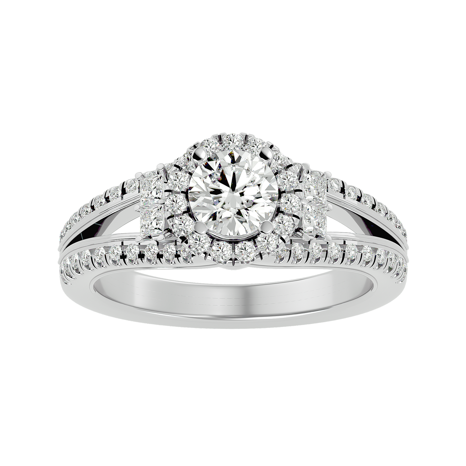 Aurelia Diamond Halo Ring