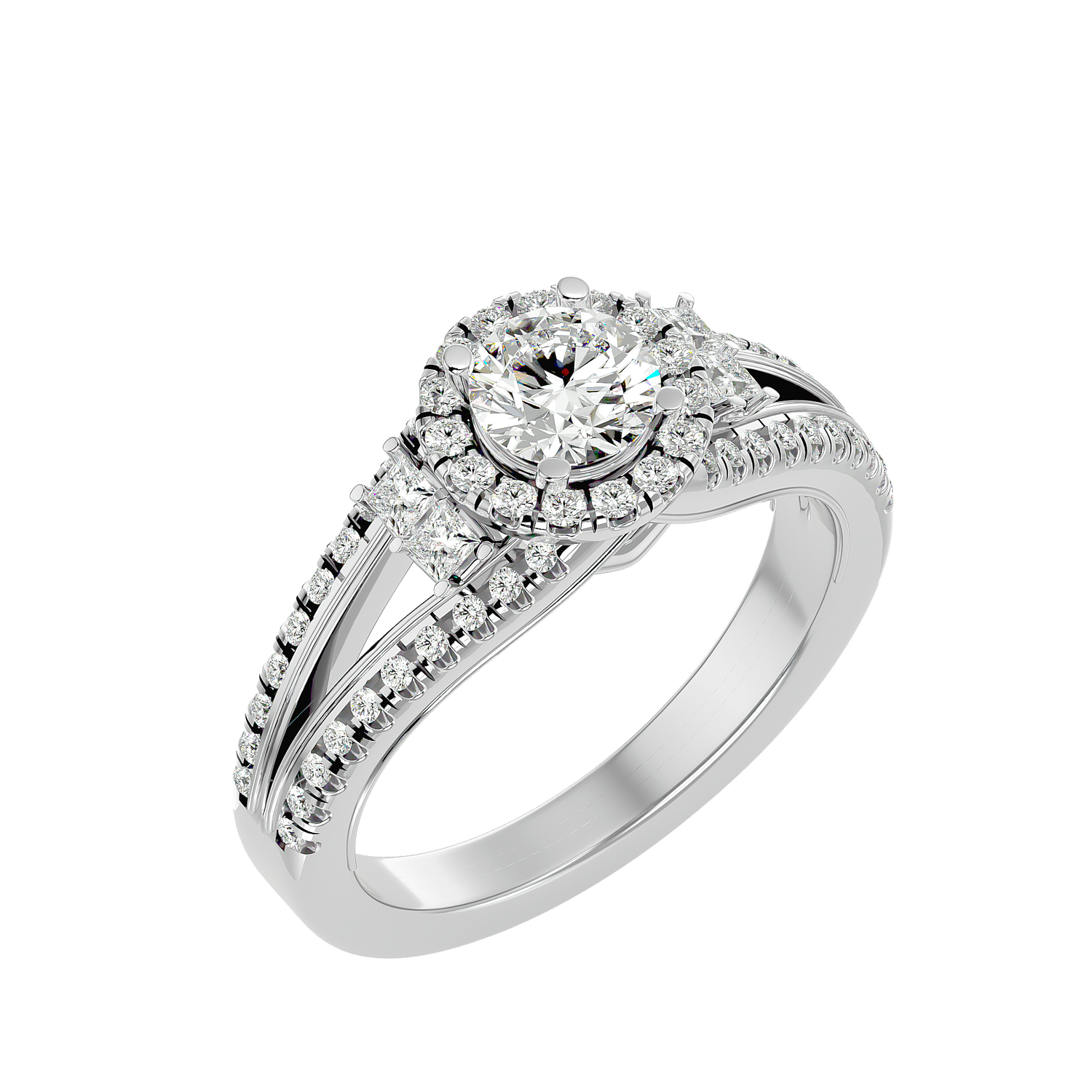 Aurelia Diamond Halo Ring