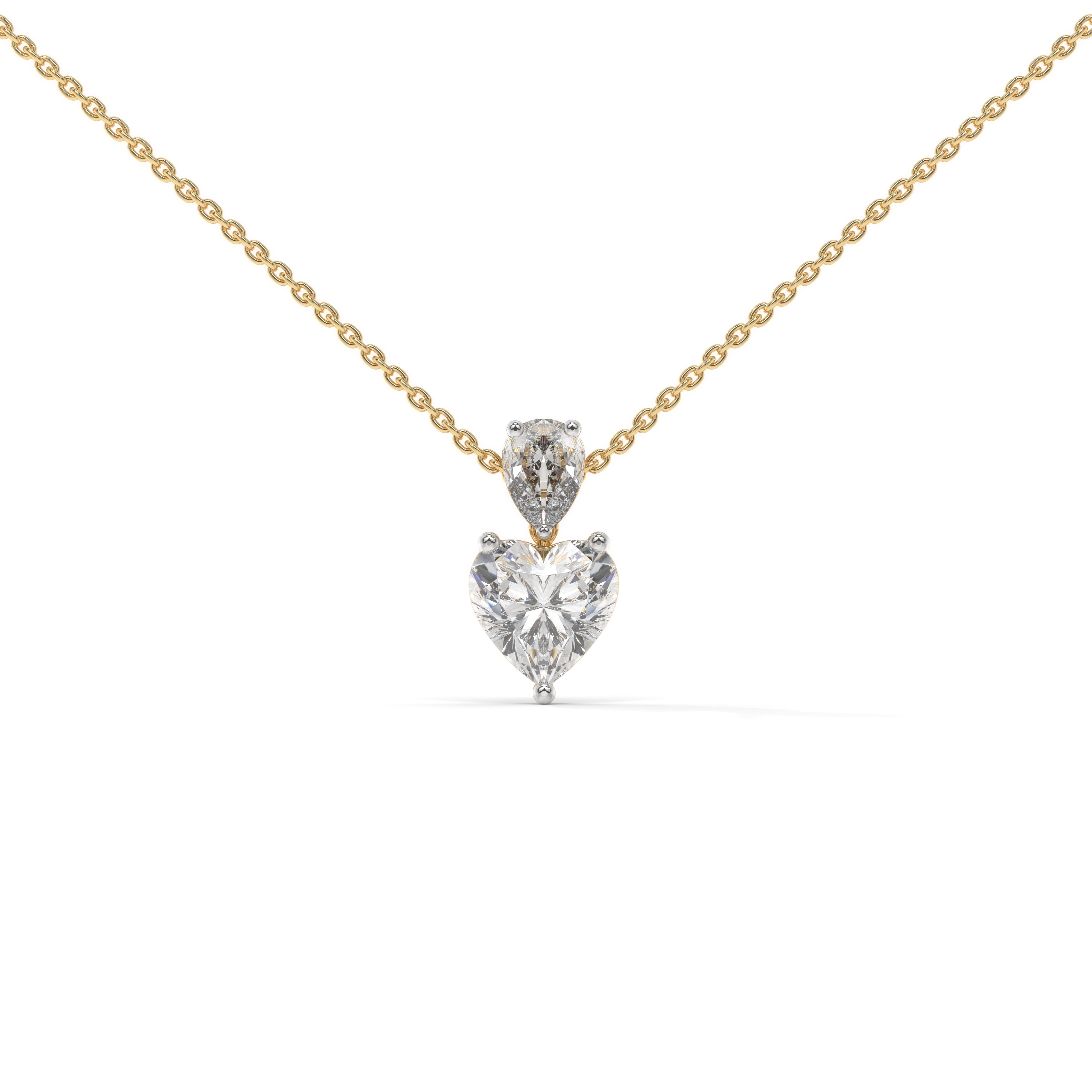 The Alignment Pendant with 2 Ct Heart Cut