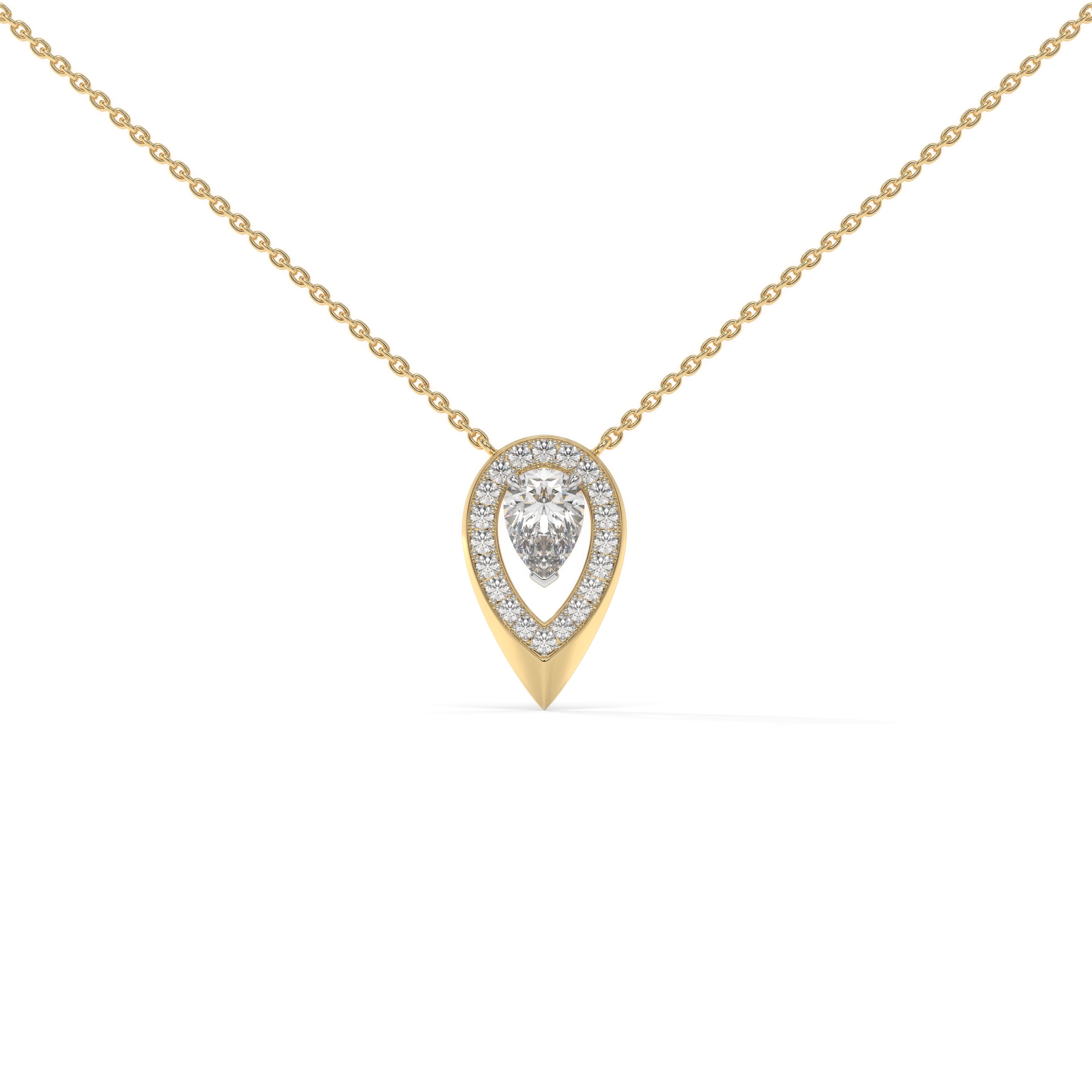 The Halo Pear Pendant