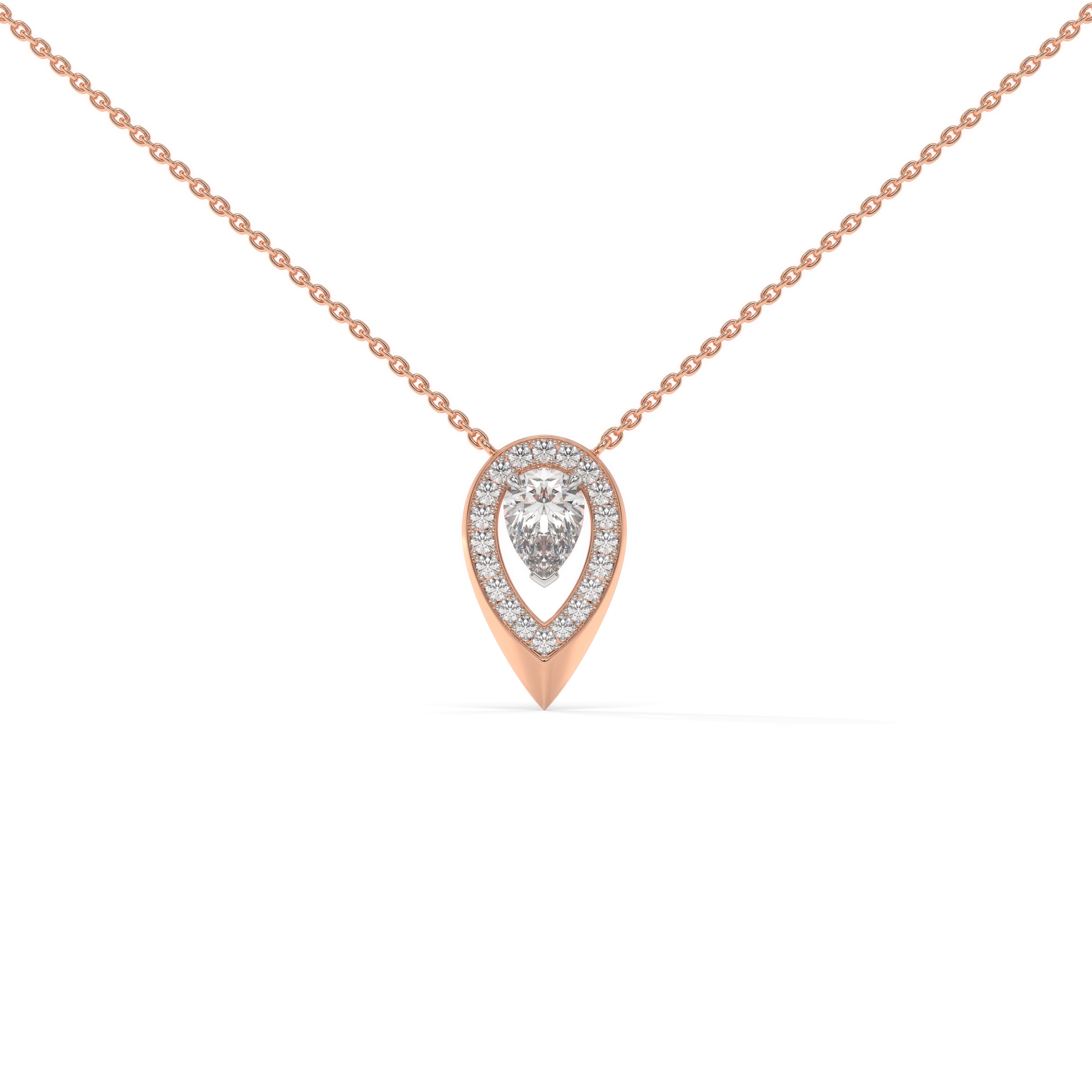 The Halo Pear Pendant