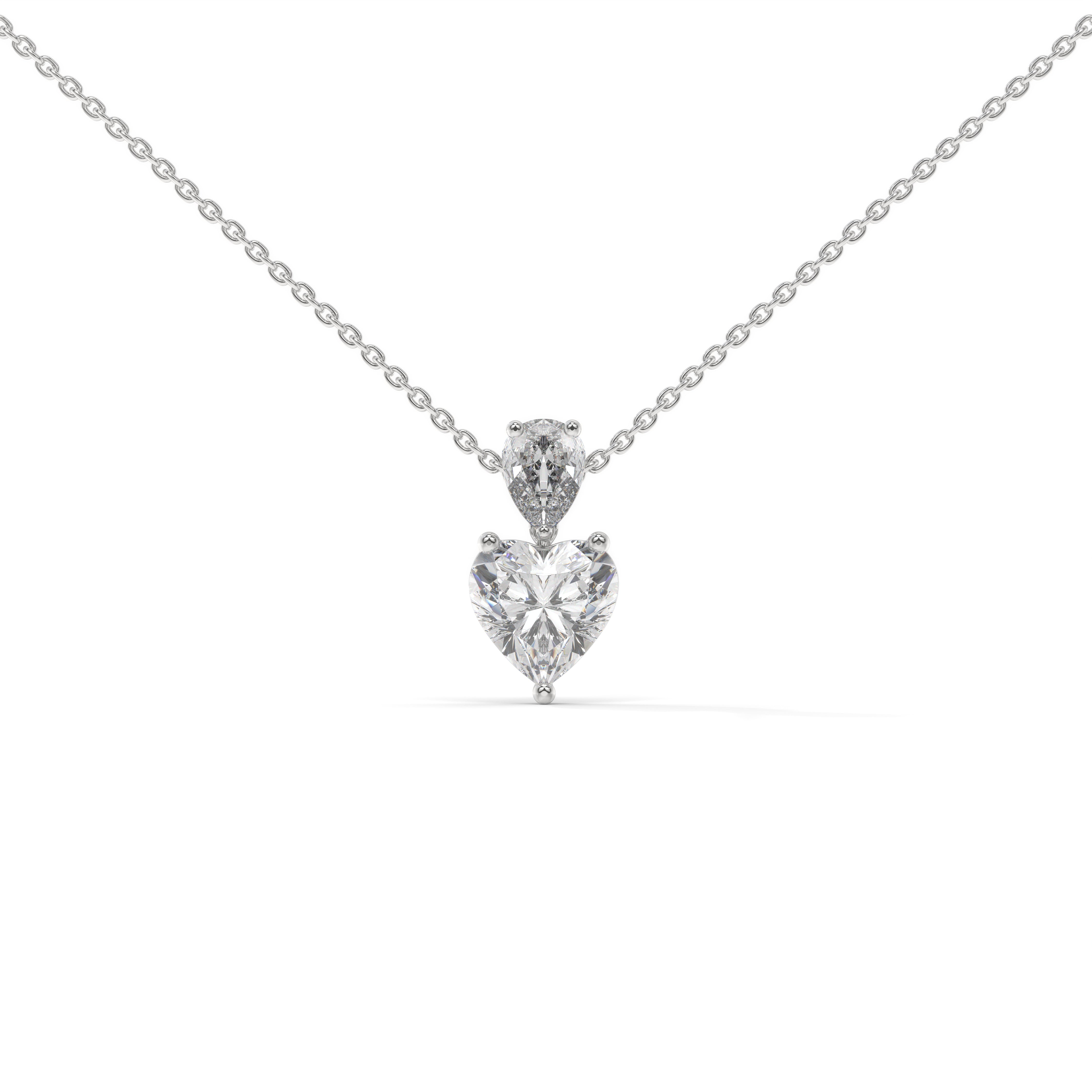 The Alignment Pendant with 2 Ct Heart Cut