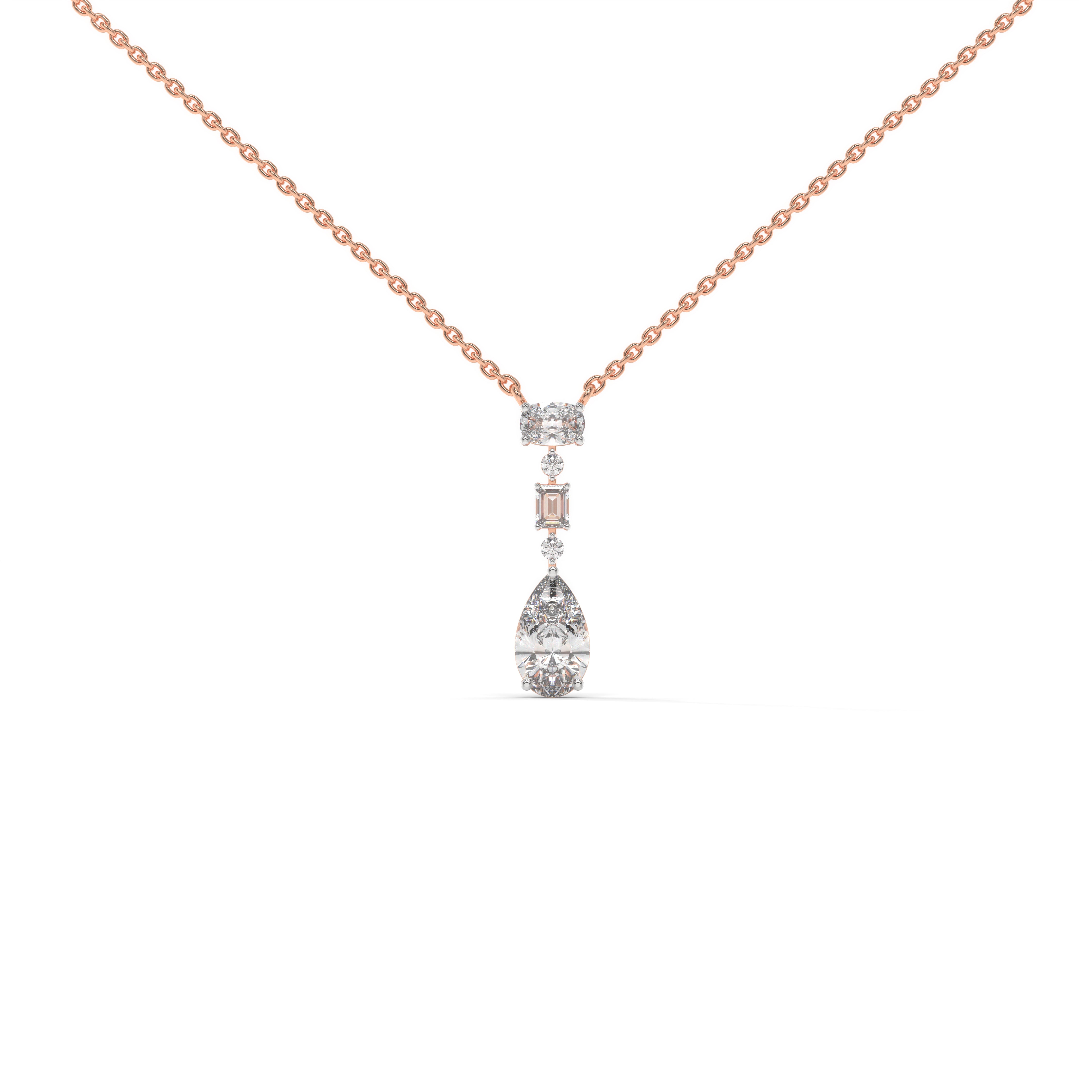 The Descent Pendant with 3.12 Ct Pear