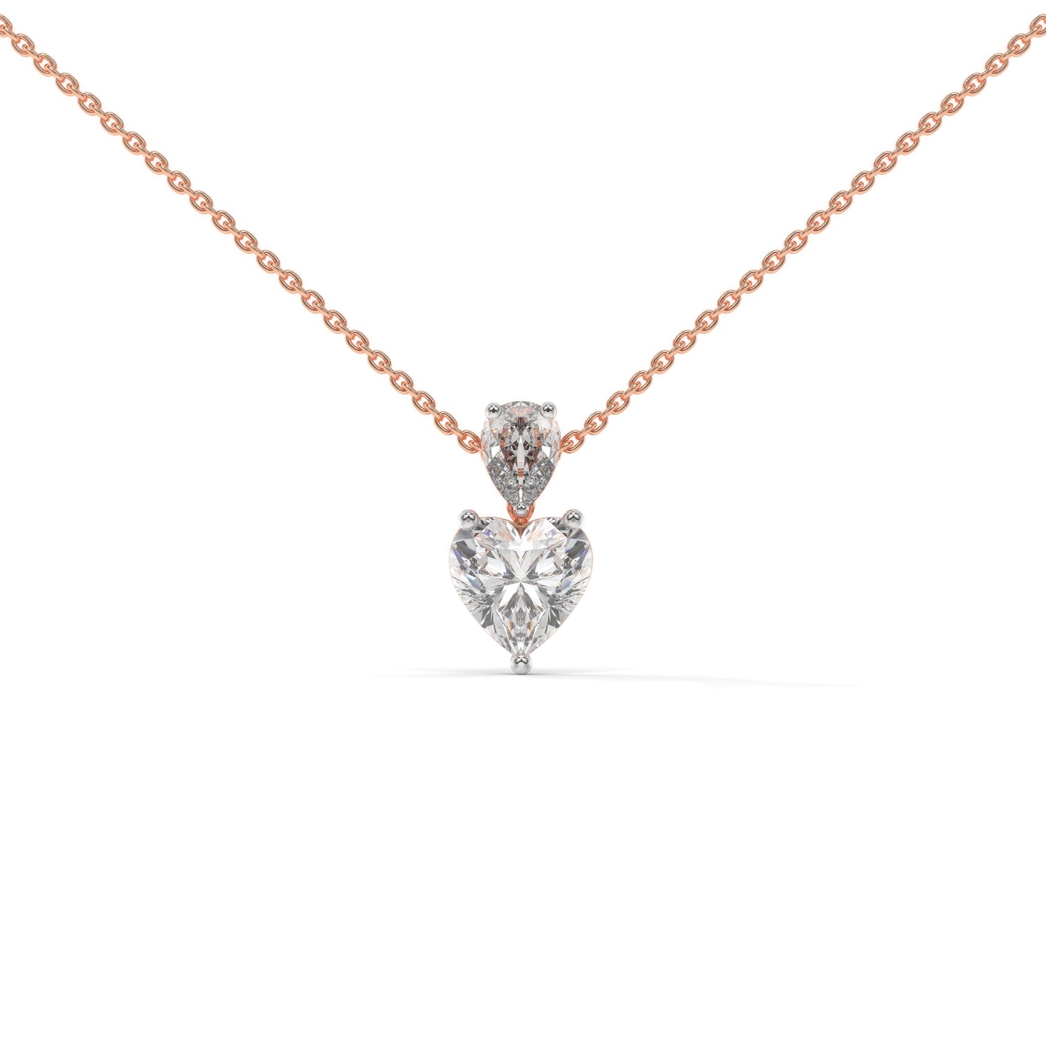 The Alignment Pendant with 2 Ct Heart Cut