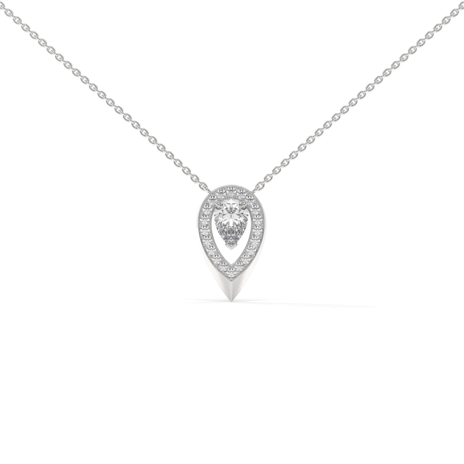 The Halo Pear Pendant
