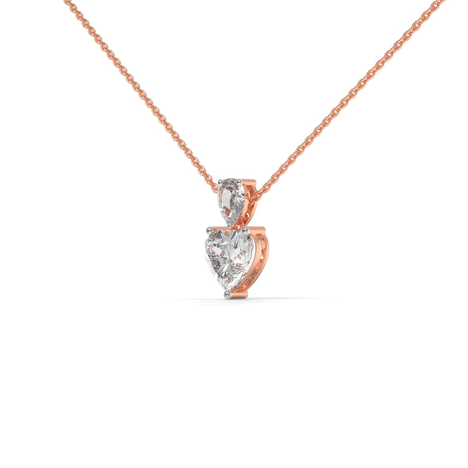 The Alignment Pendant with 2 Ct Heart Cut