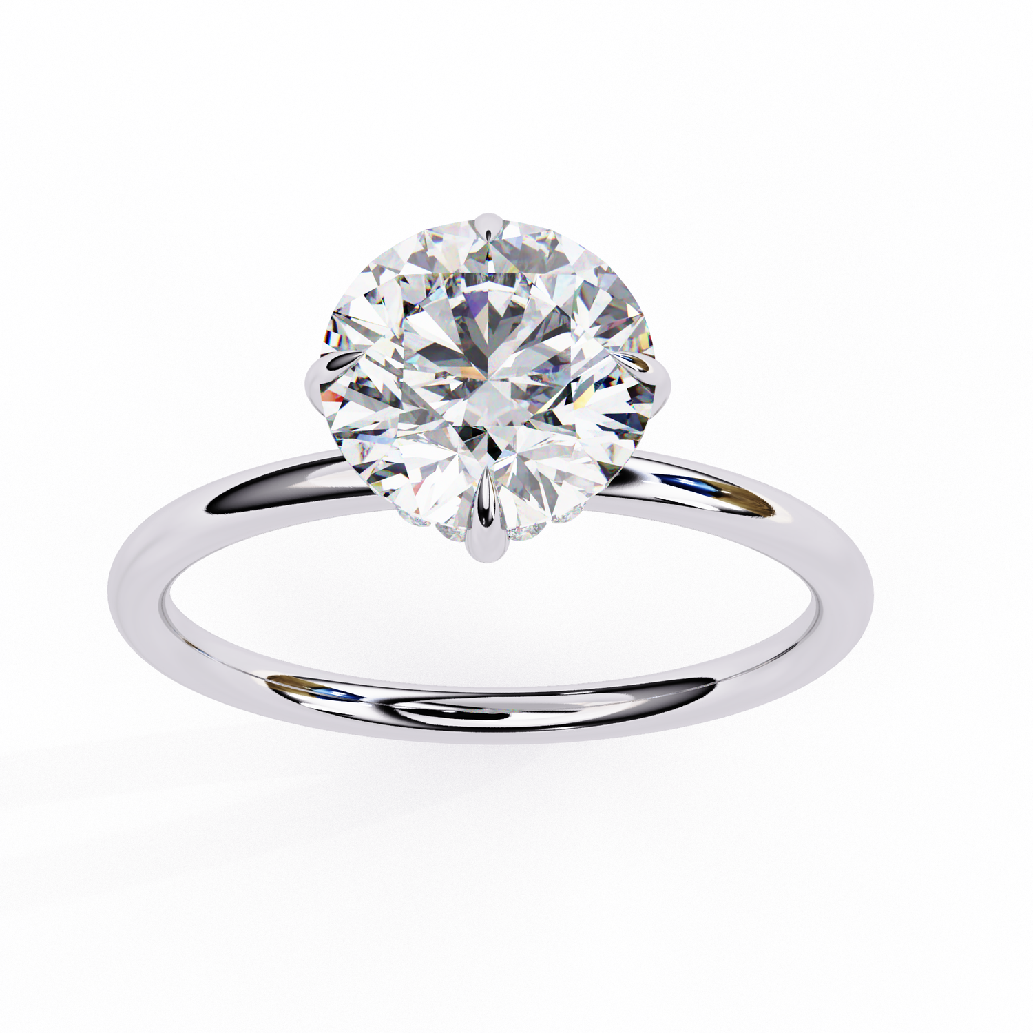 Armani Round Solitaire Ring