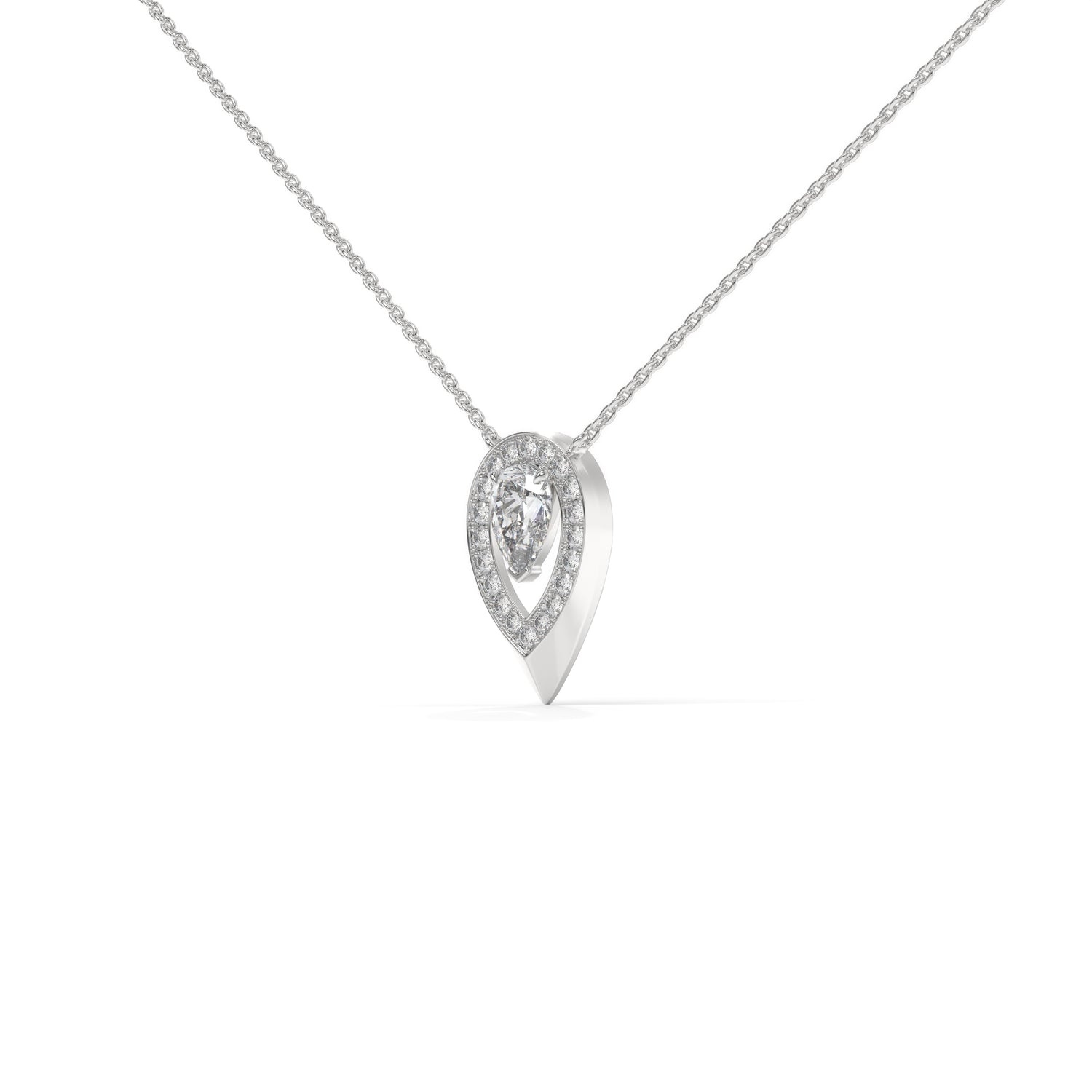 The Halo Pear Pendant