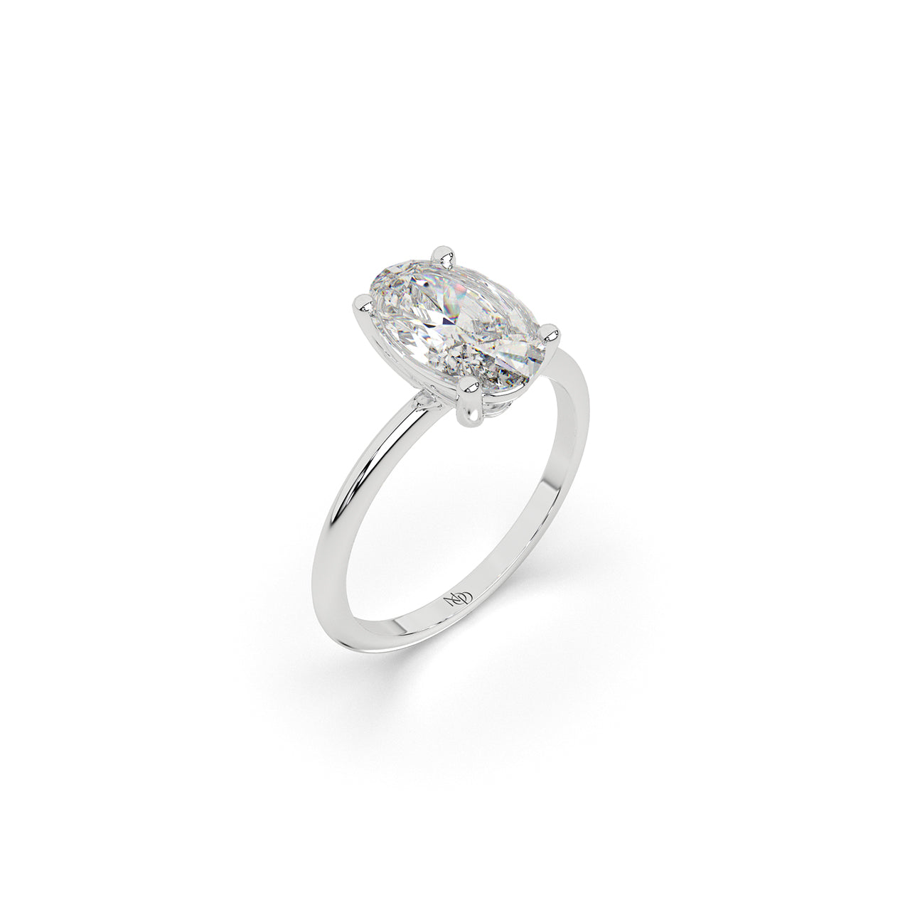 2.2 Ct Oval Solitaire Ring