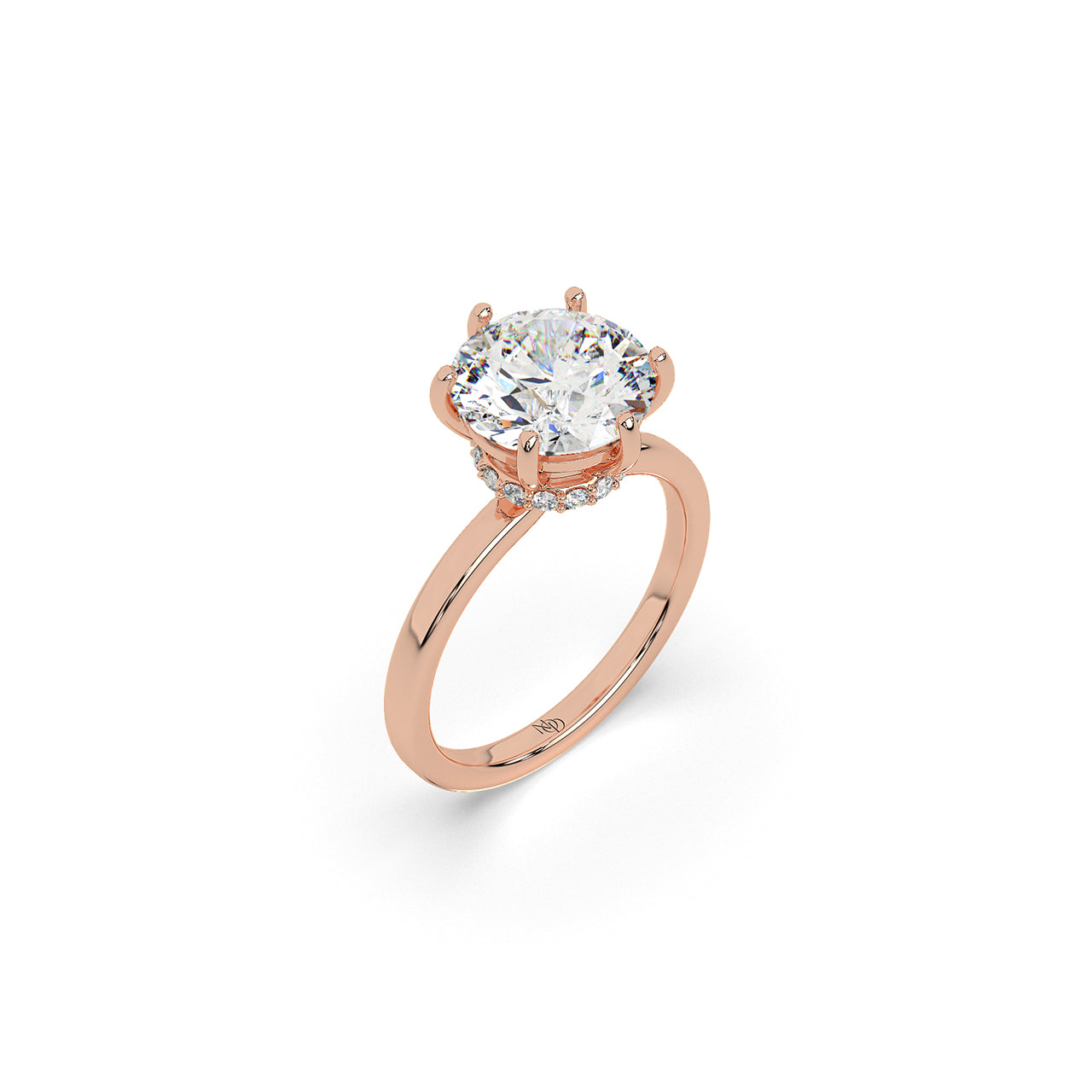 2.8 Ct Crown Solitaire Ring