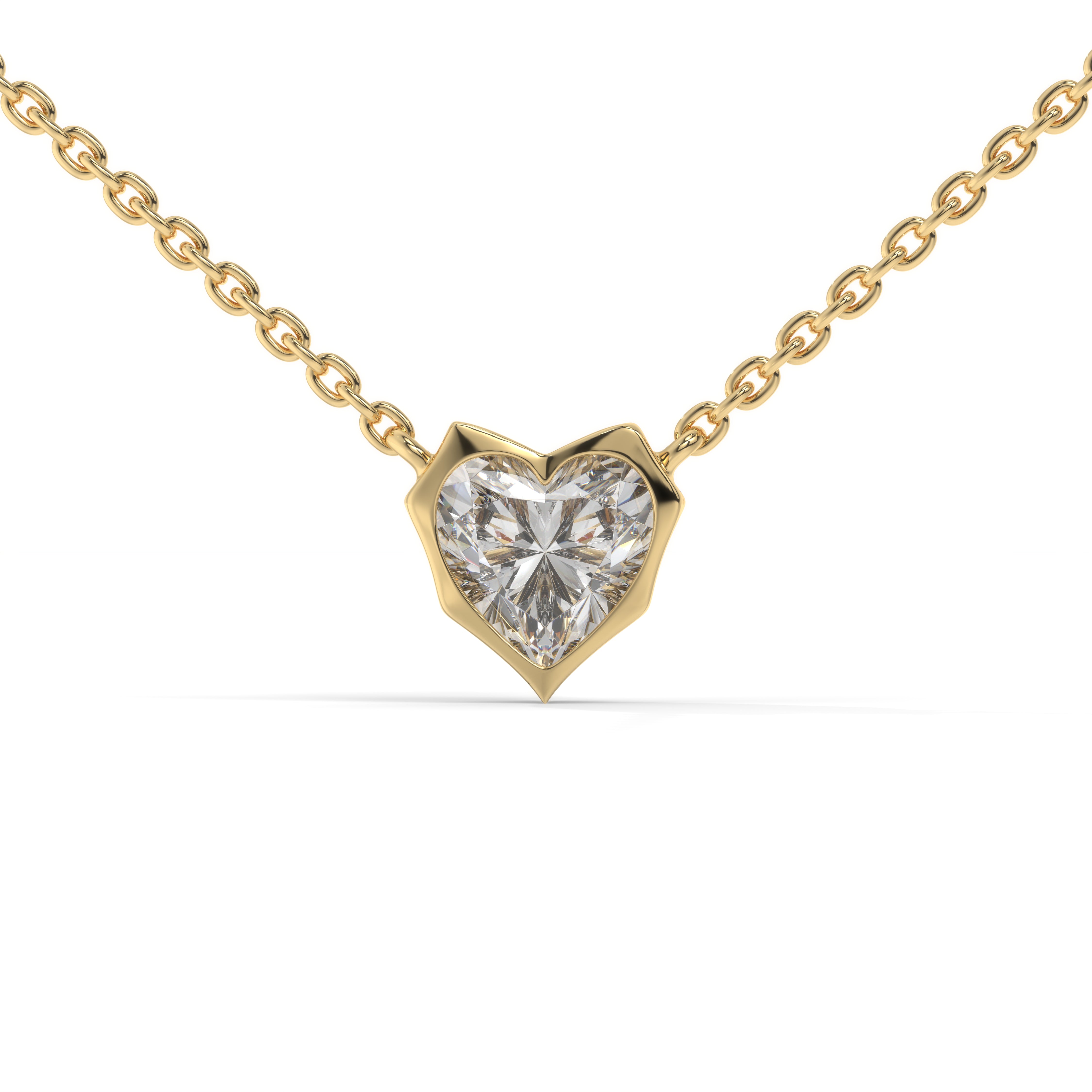 2 Ct Edge of Heart Pendant