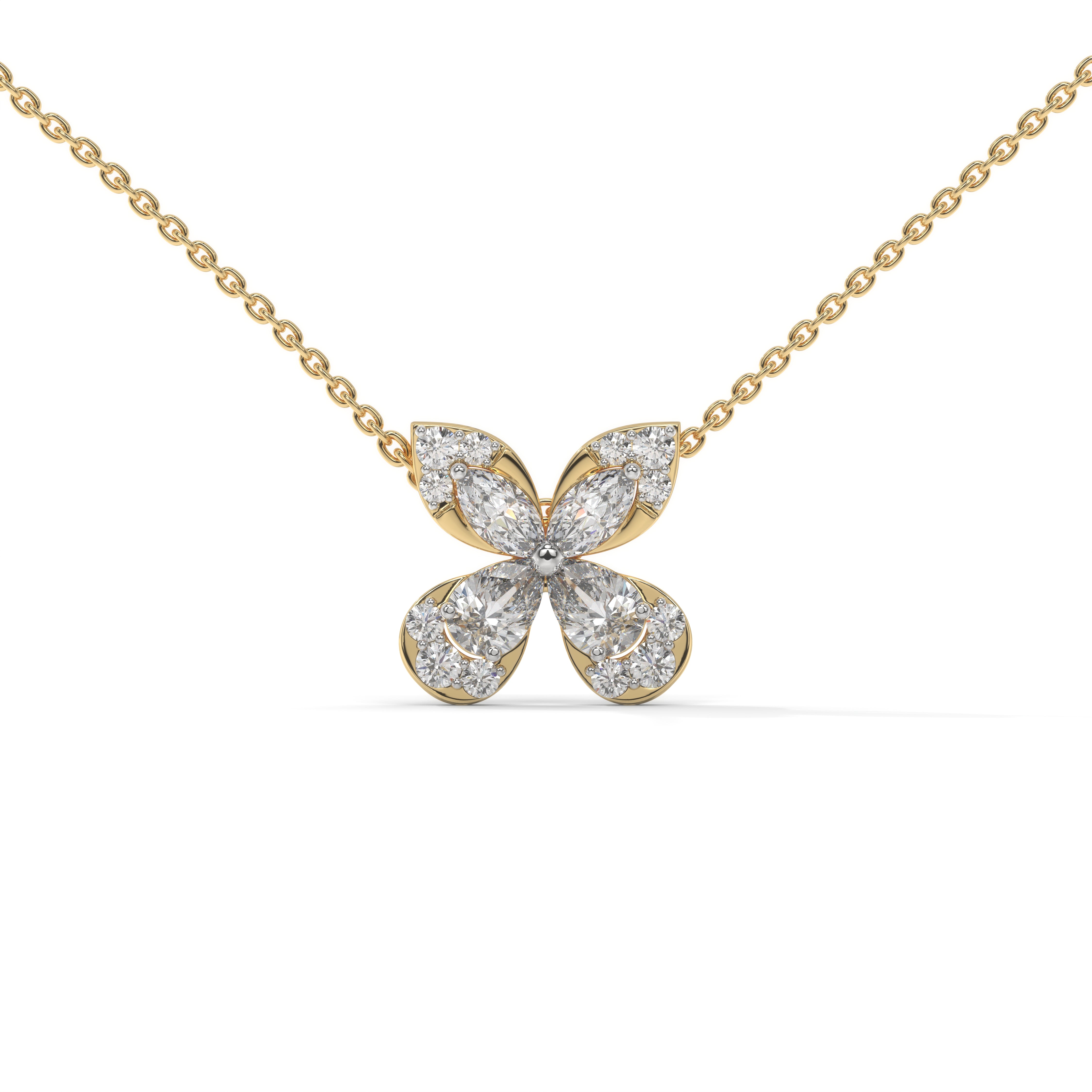 1 Ct Papillon Pendant