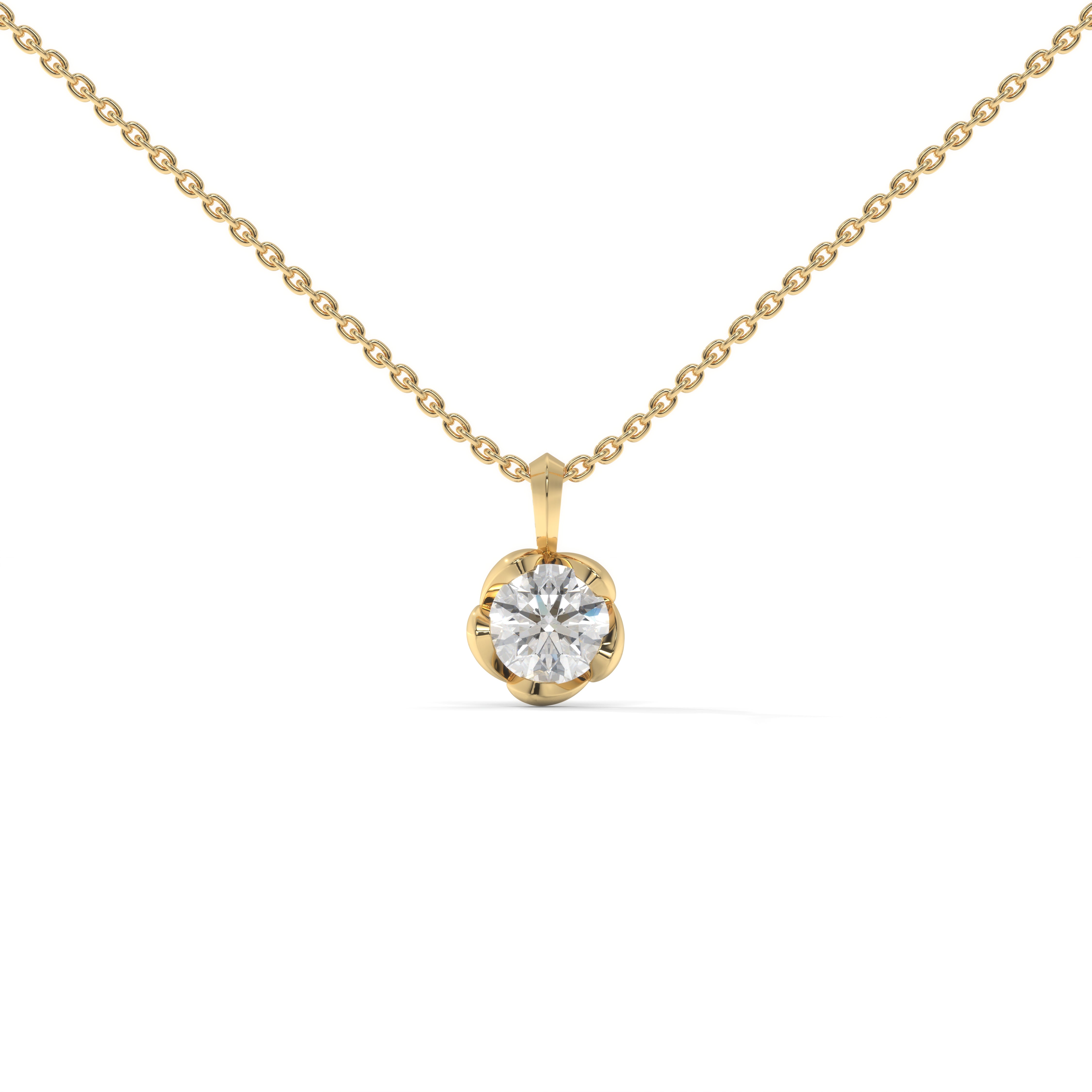 2 Ct Aurora Petal Pendant