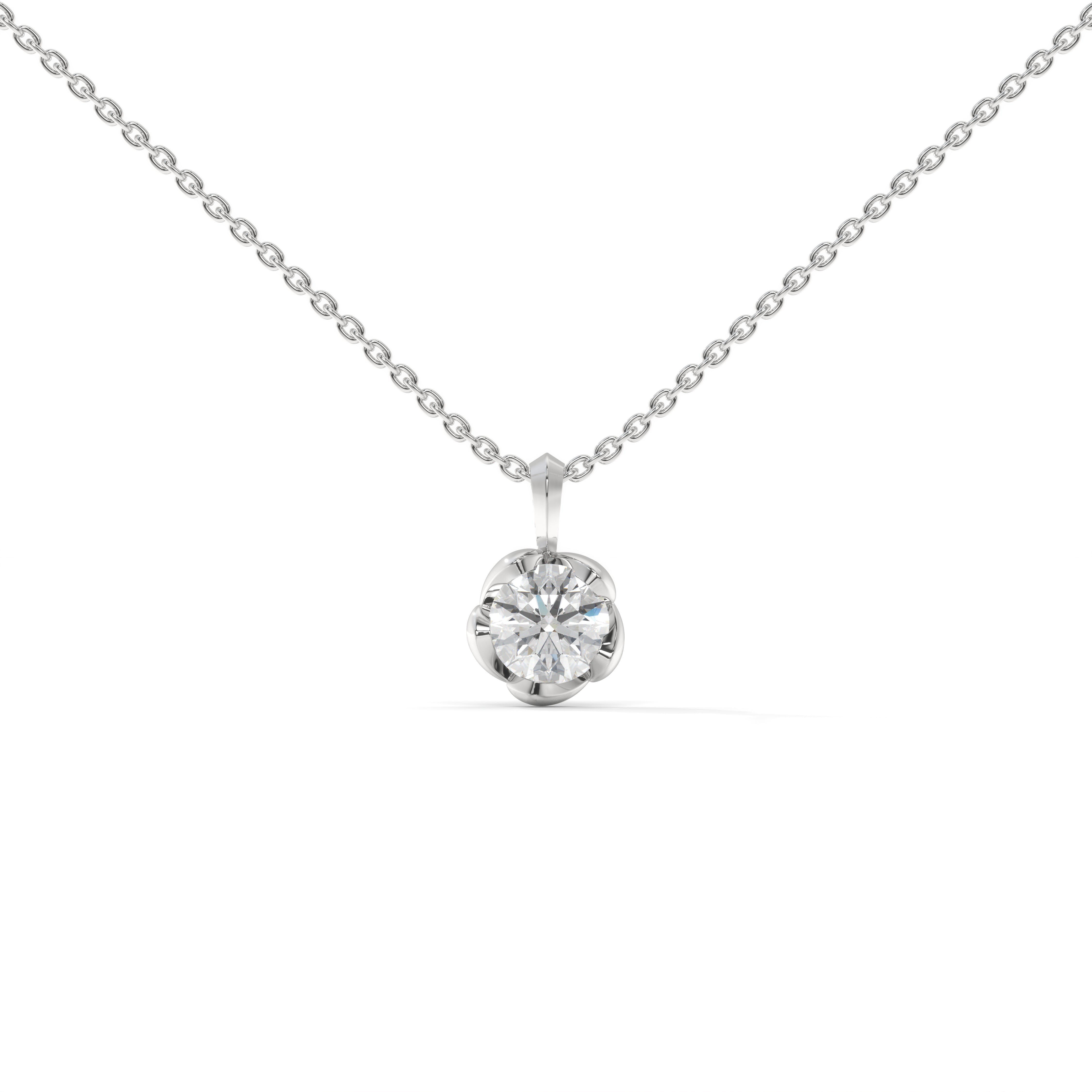 2 Ct Aurora Petal Pendant