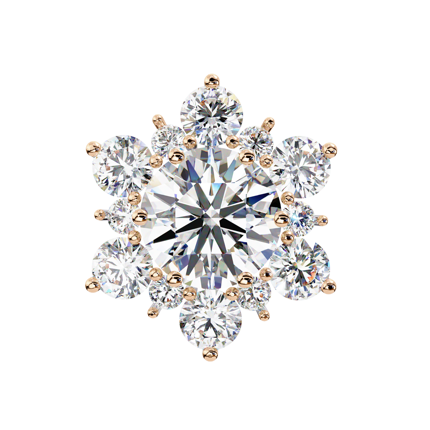 Ximena Solitaire Studs