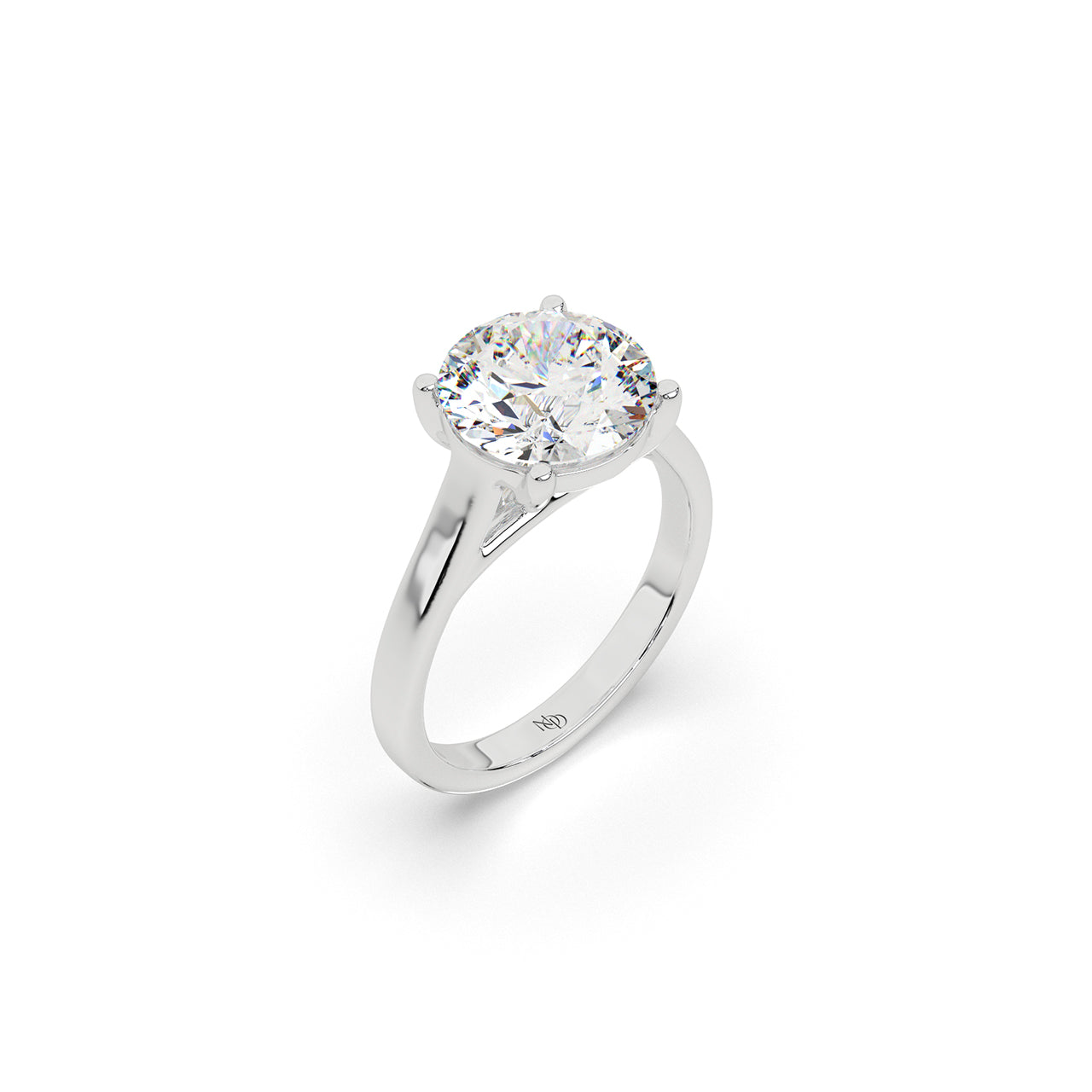 3 Ct Luna Round Solitaire Ring
