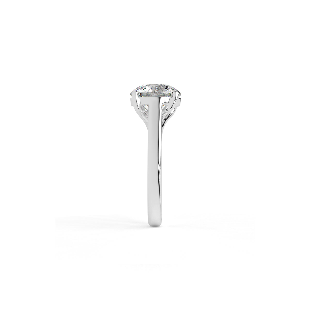 Luna Round Solitaire Ring