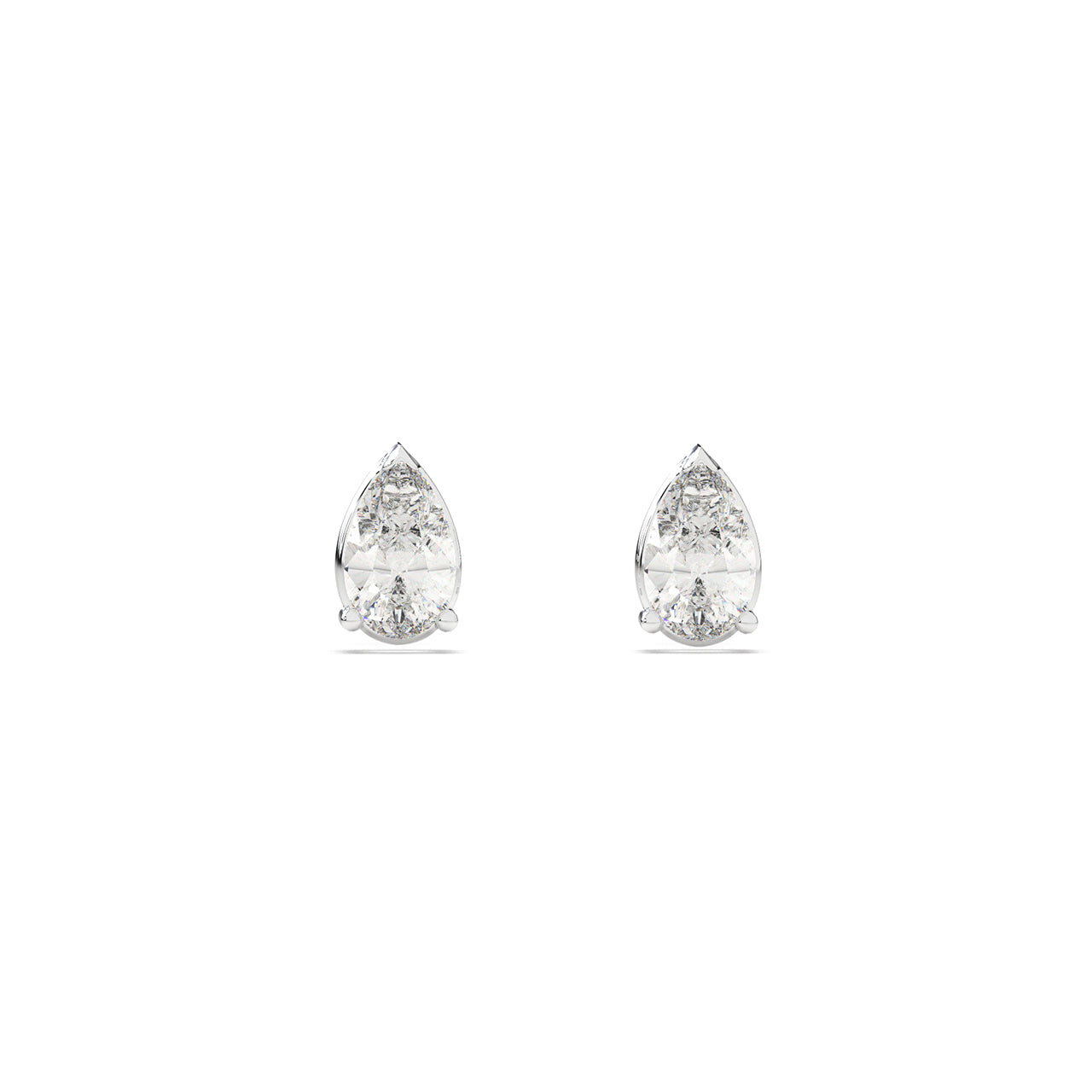 3 ct Pear Solitaire Studs (1.5 ct each)