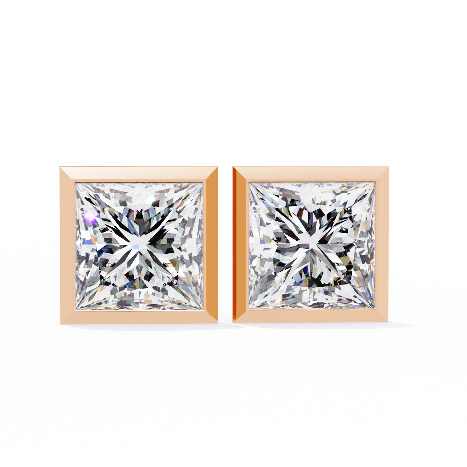 Rose Solitaire Studs