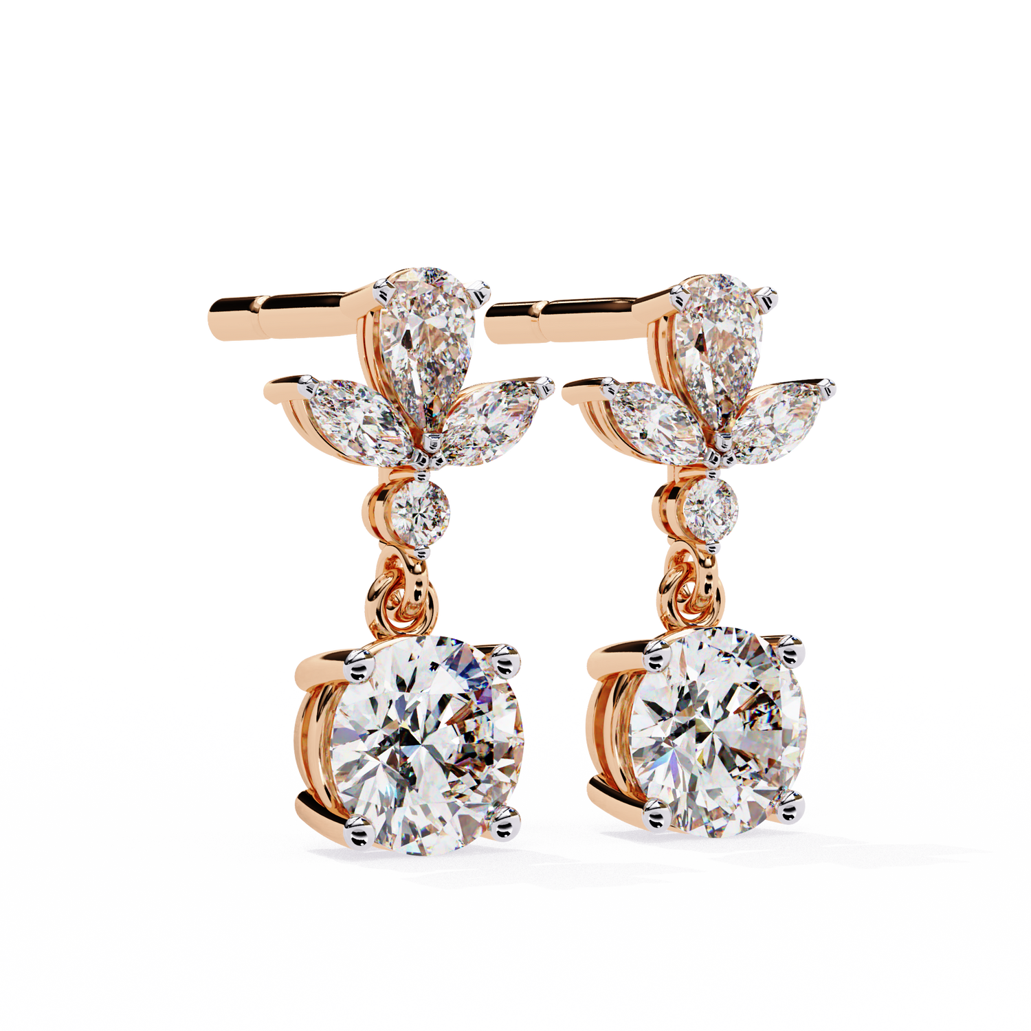 Mary Solitaire Earrings