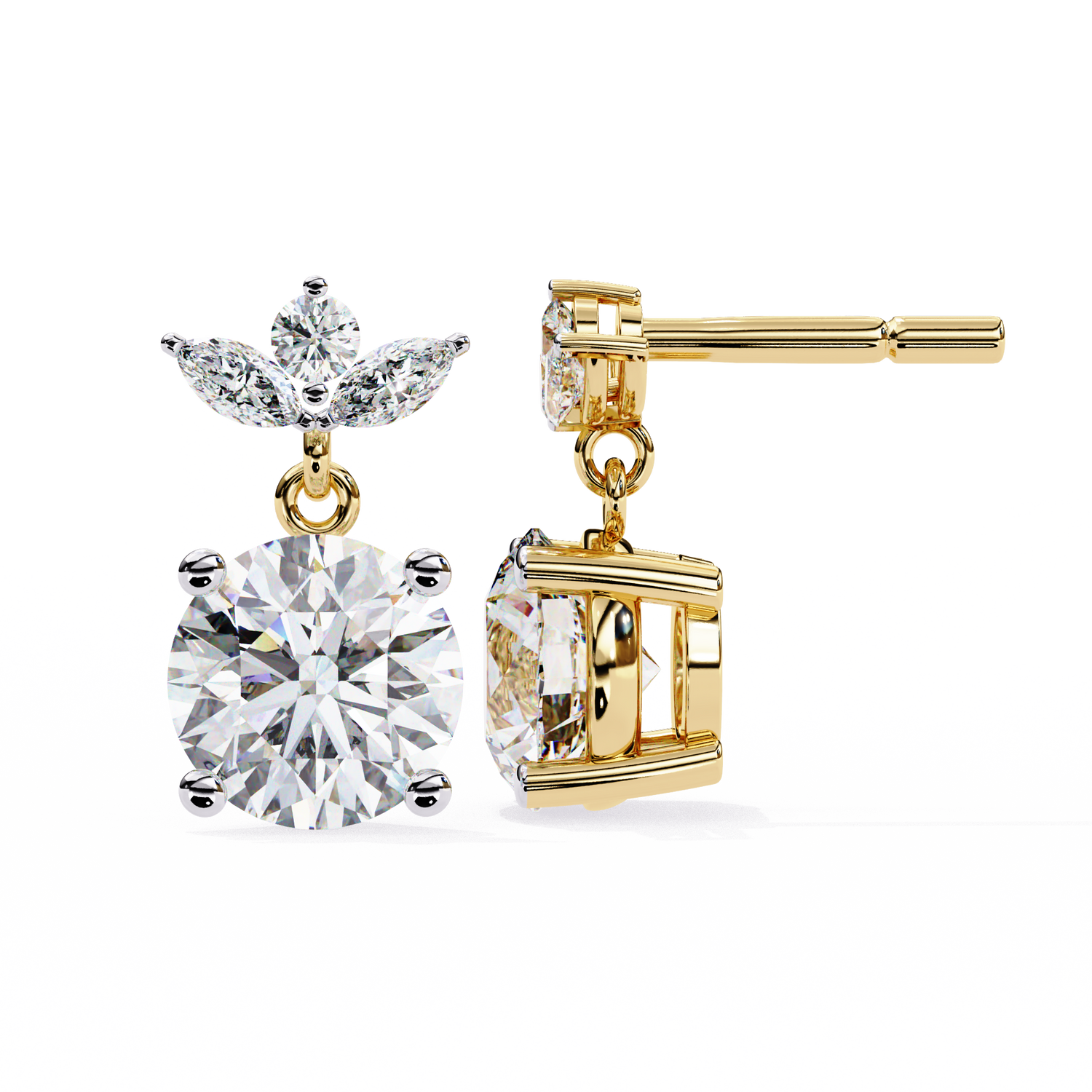Margaret Solitaire Earrings