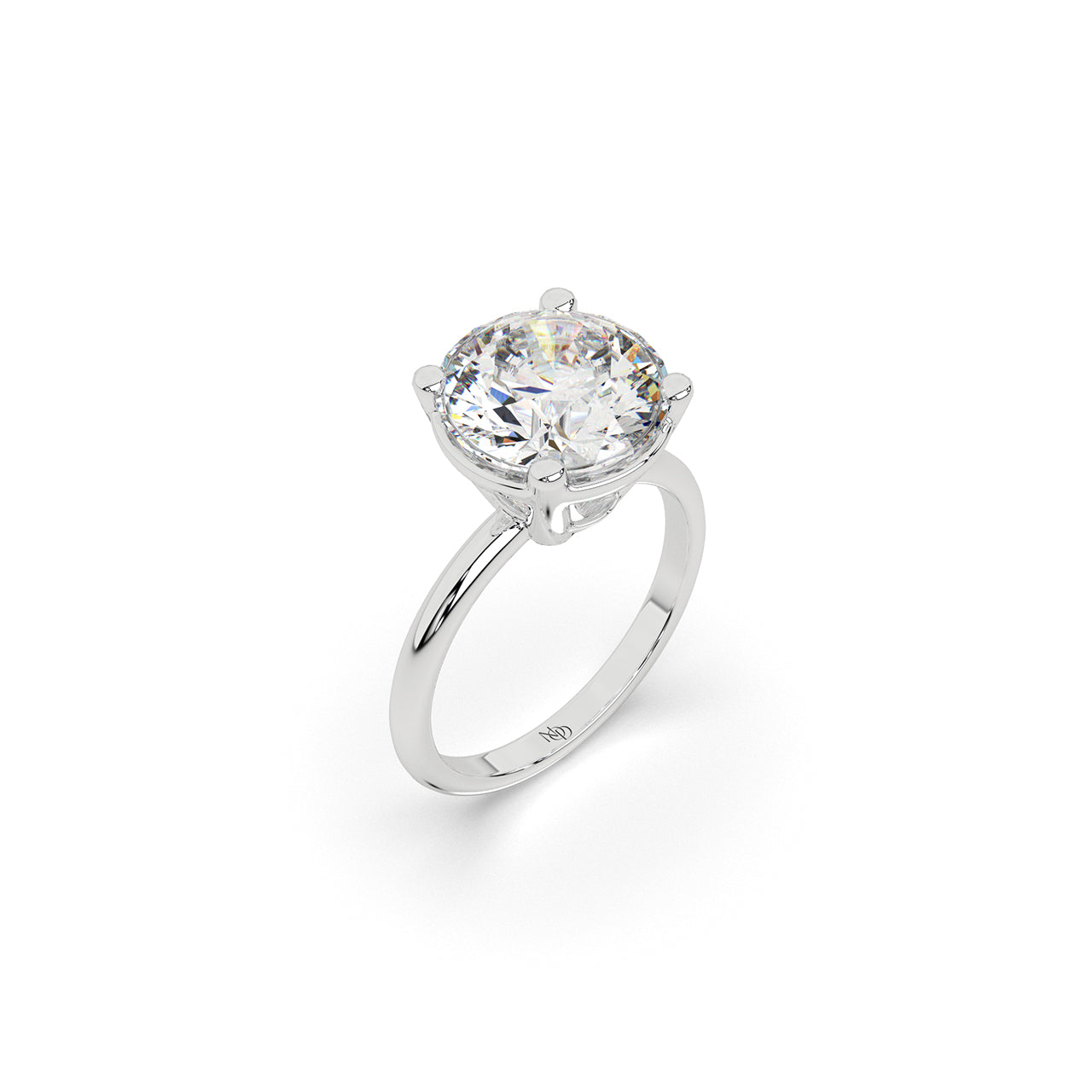 4 ct Round Solitaire Ring