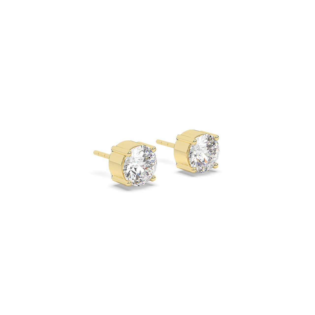 5 Ct Solitaire Studs