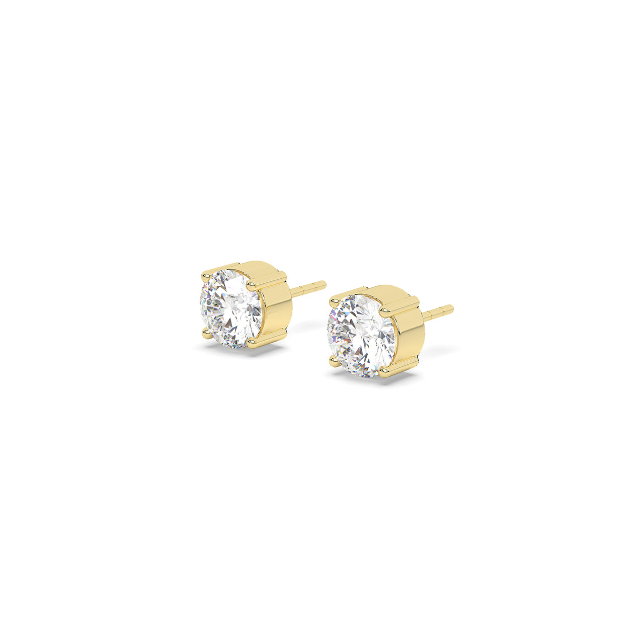 5 Ct Solitaire Studs