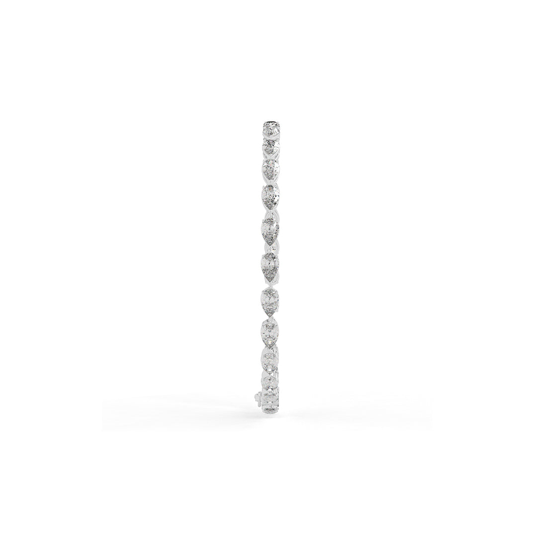 8.37 ct Pear-Cut Lab-Grown Diamond Tennis Bracelet (0.3 ct each)