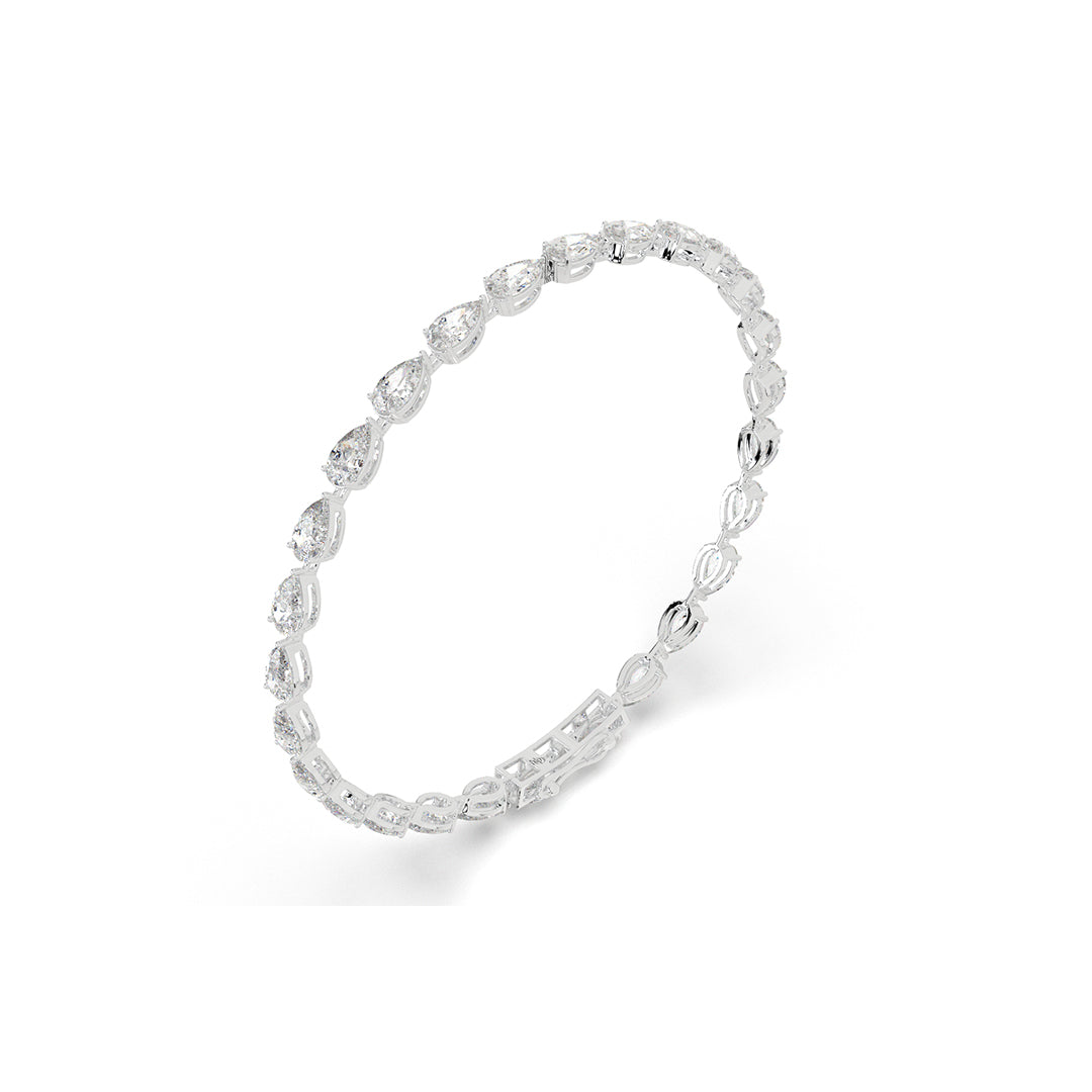 8.37 ct Pear-Cut Lab-Grown Diamond Tennis Bracelet (0.3 ct each)