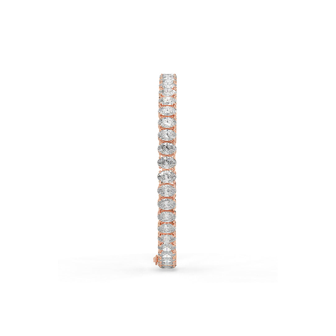 13.34 ct Oval Diamond Tennis Bracelet (0.33 ct each)