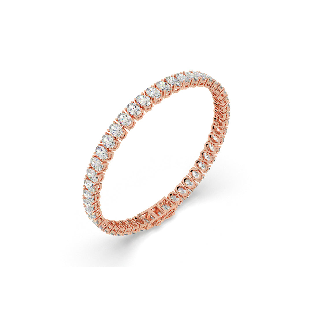13.34 ct Oval Diamond Tennis Bracelet (0.33 ct each)