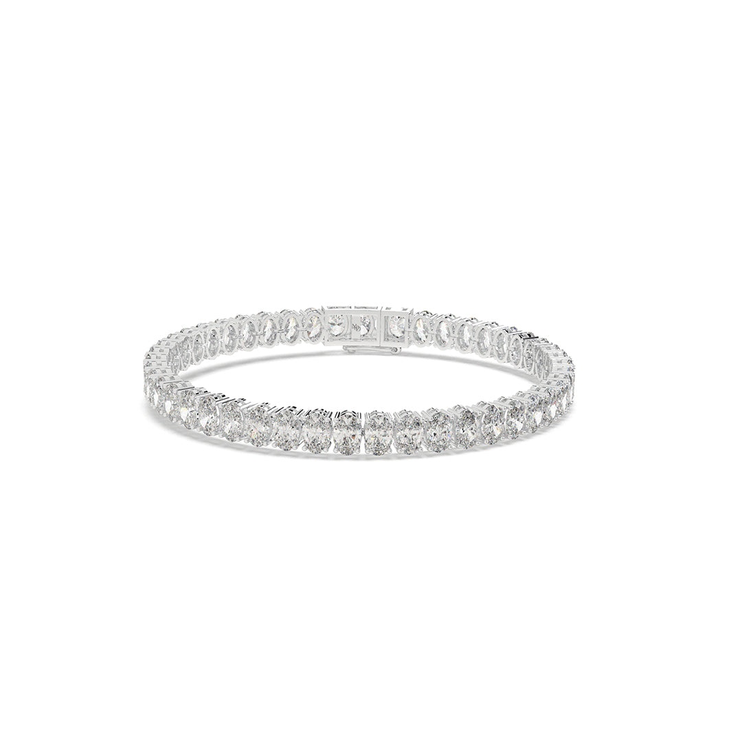 13.34 ct Oval Diamond Tennis Bracelet (0.33 ct each)