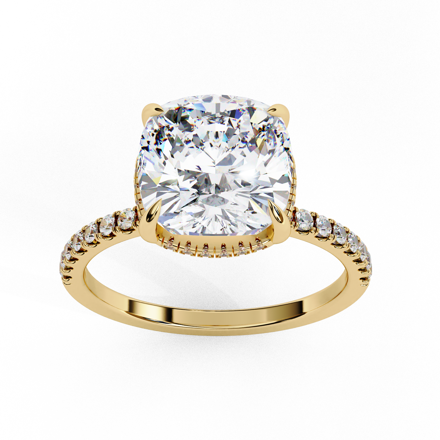 Liv Cushion Solitaire Ring
