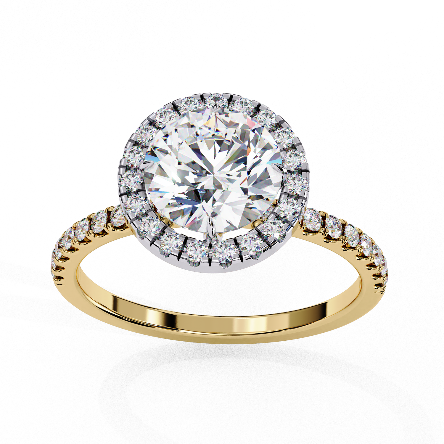 Galilea Round Solitaire Ring