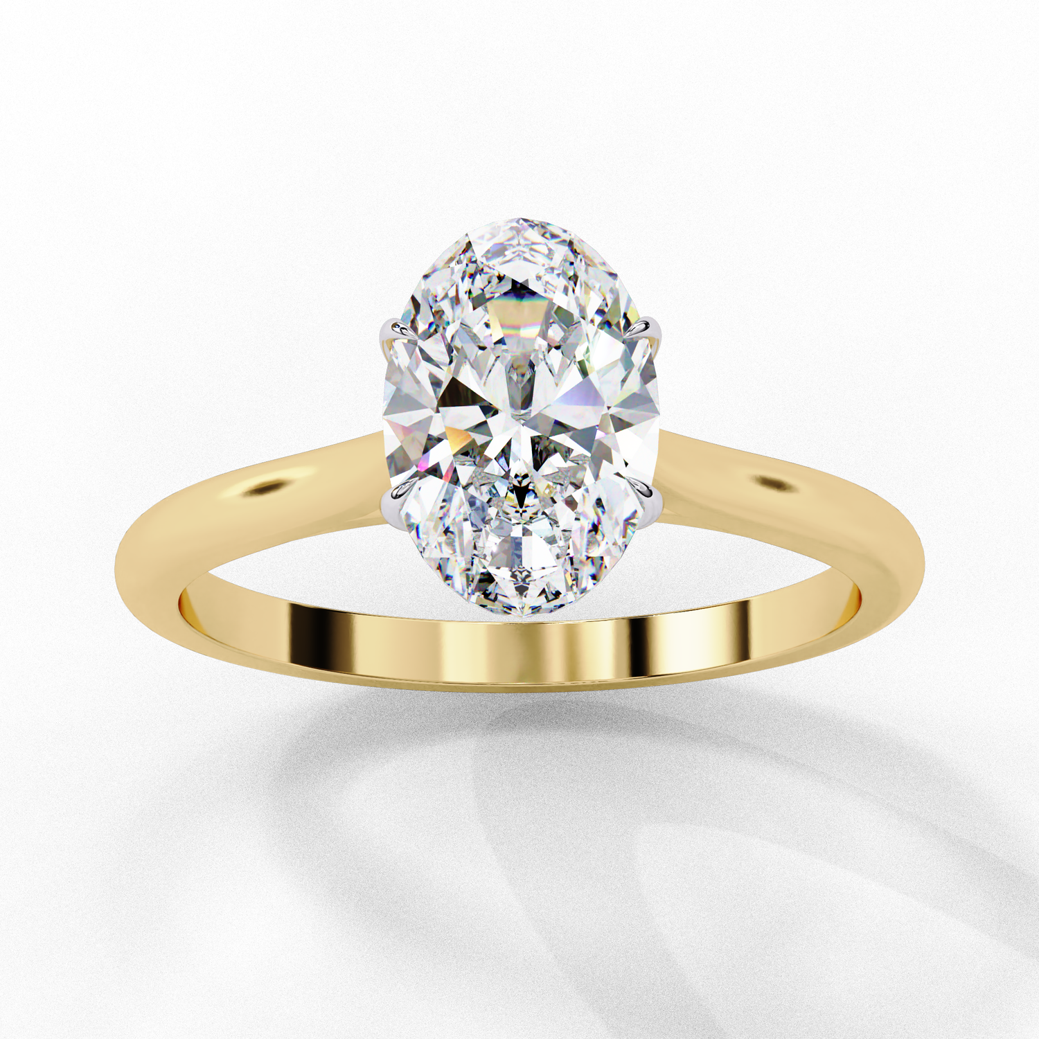 Bonnie Oval Solitaire Ring