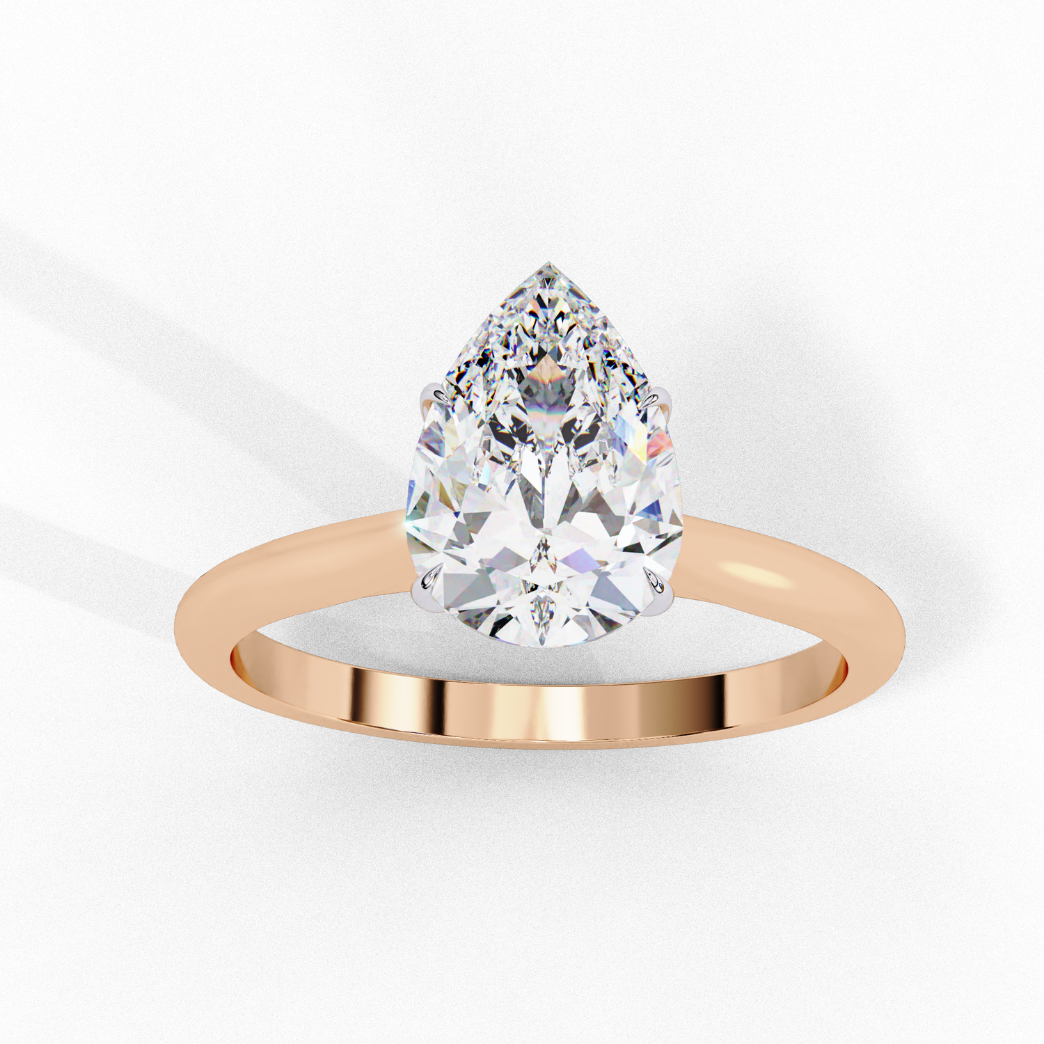 Elyse Pear Solitaire Ring