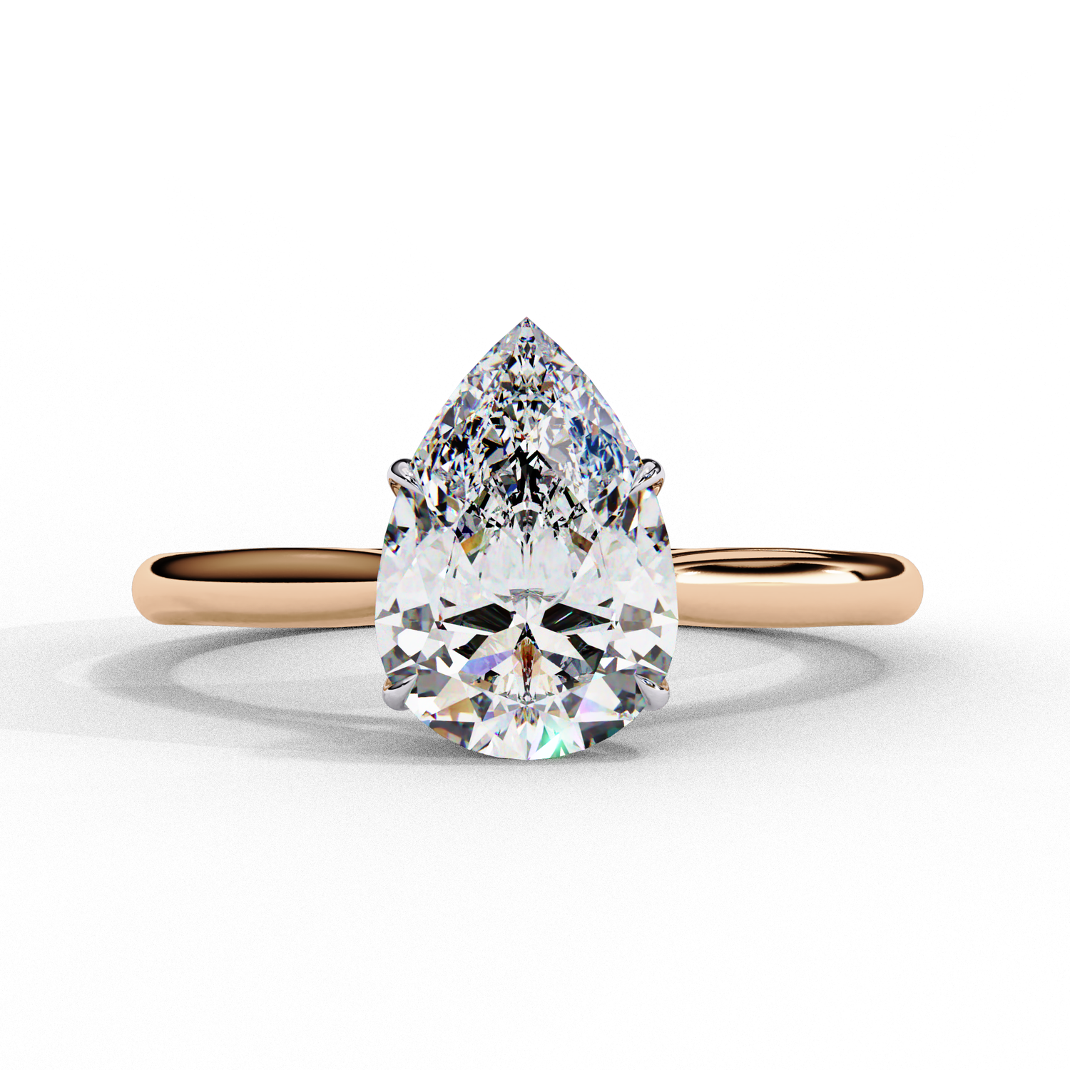 Elyse Pear Solitaire Ring