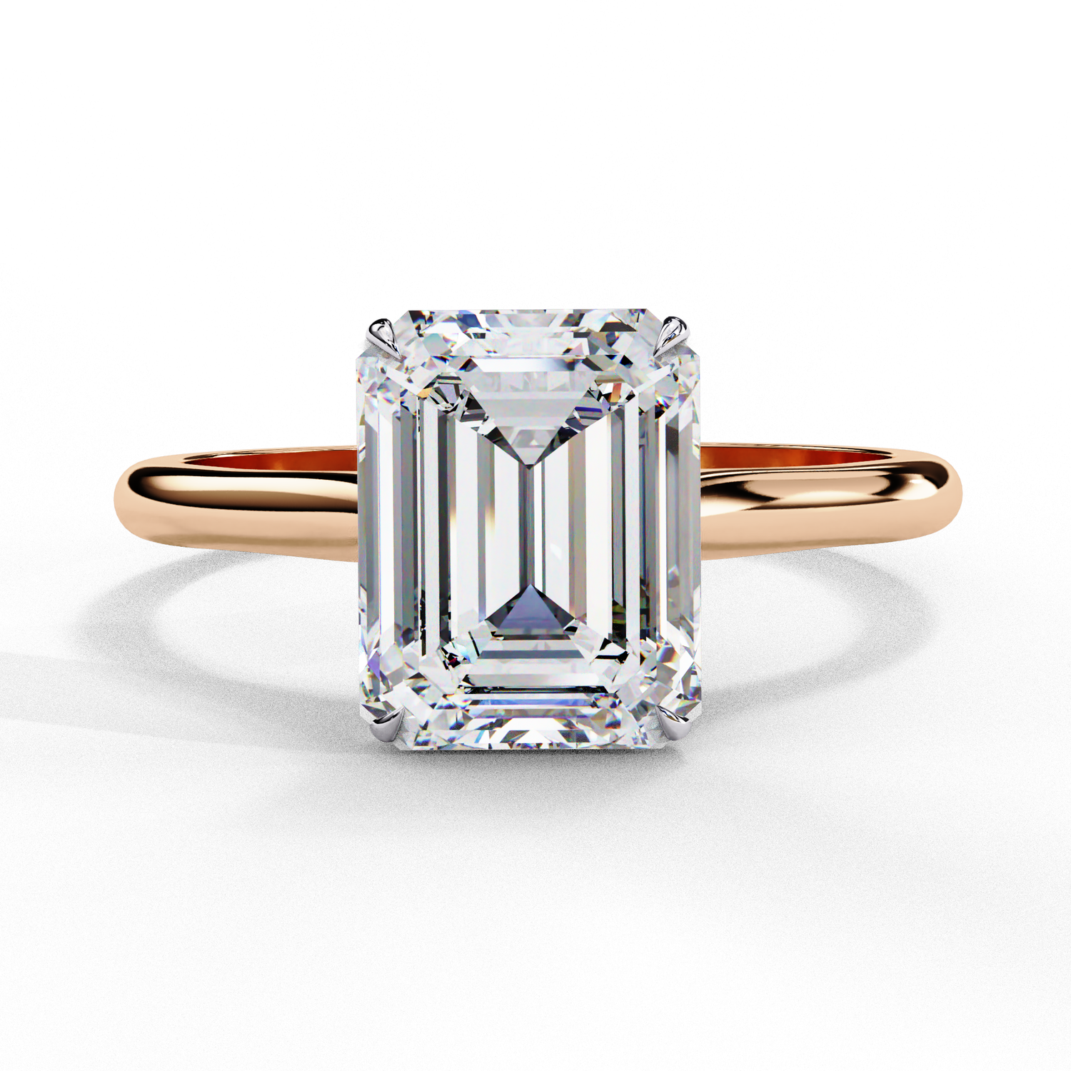 Cynthia Emerald Solitaire Ring