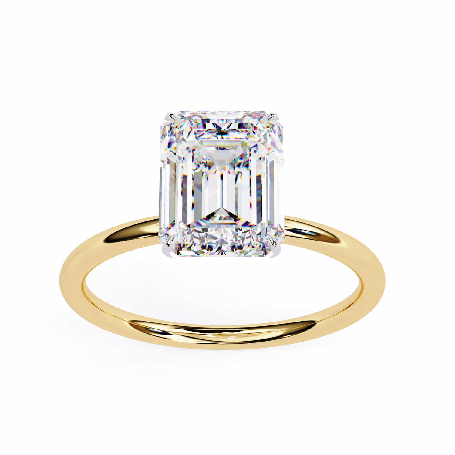 Rebekah Emerald Solitaire Ring