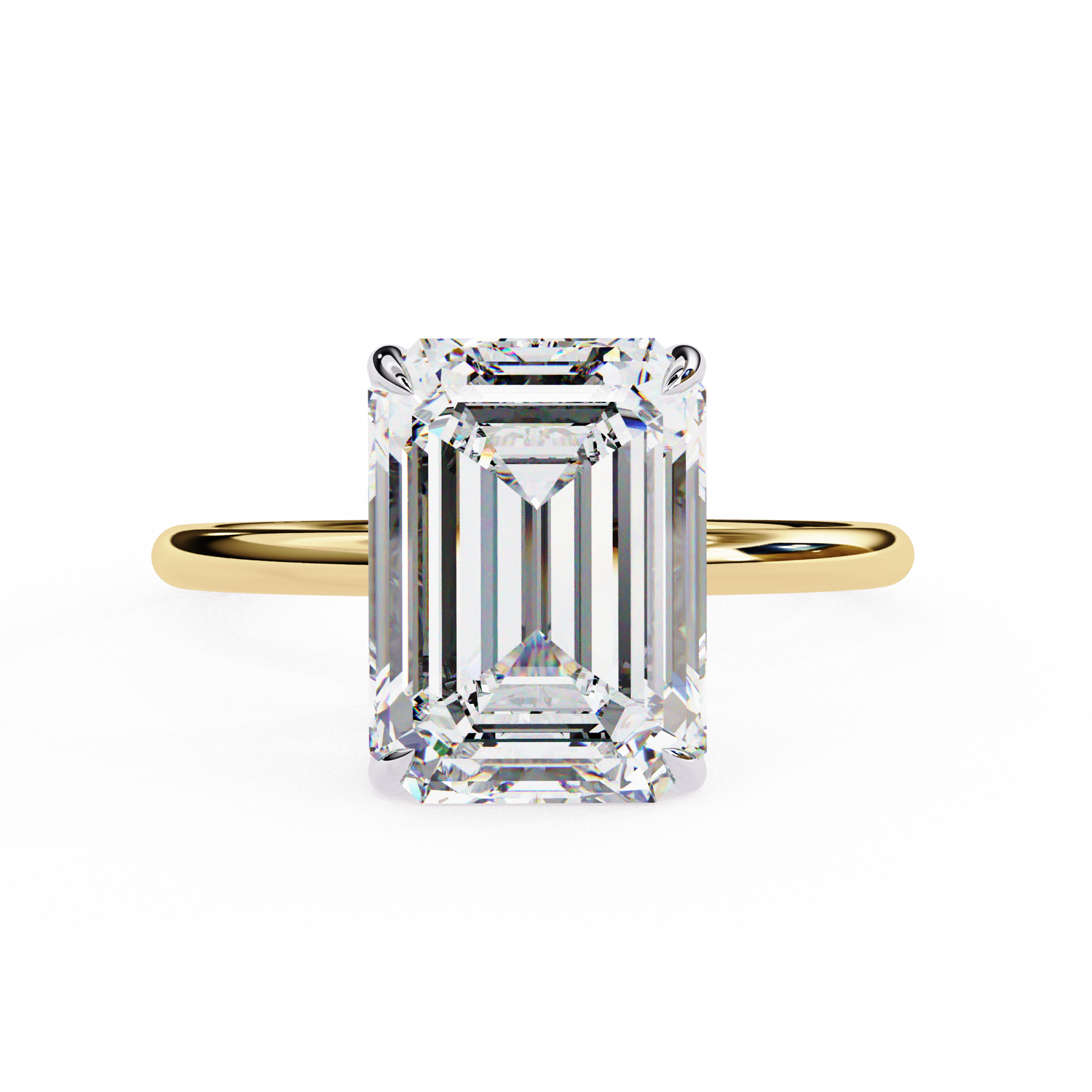 Rebekah Emerald Solitaire Ring