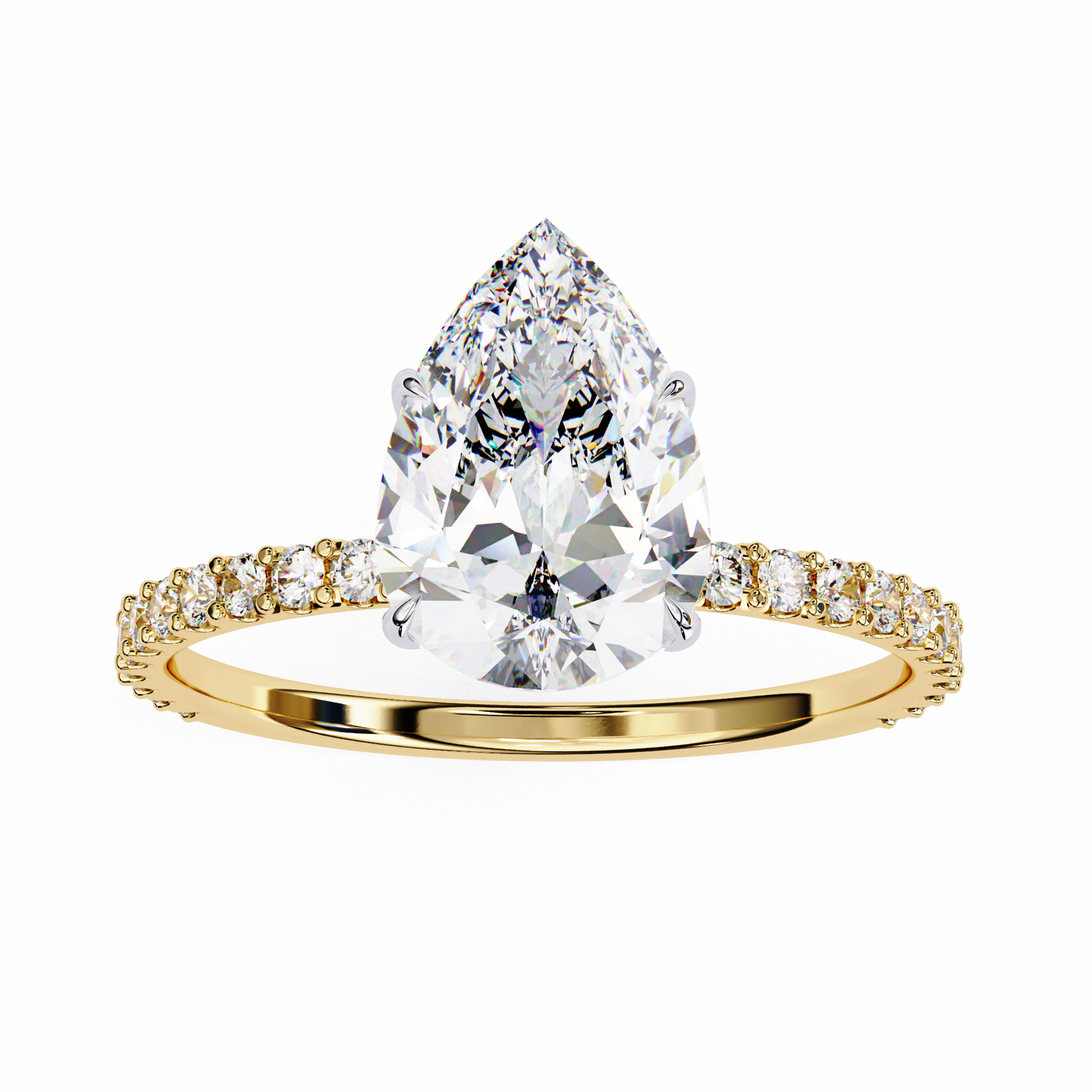 Aliza Pear Solitaire Ring