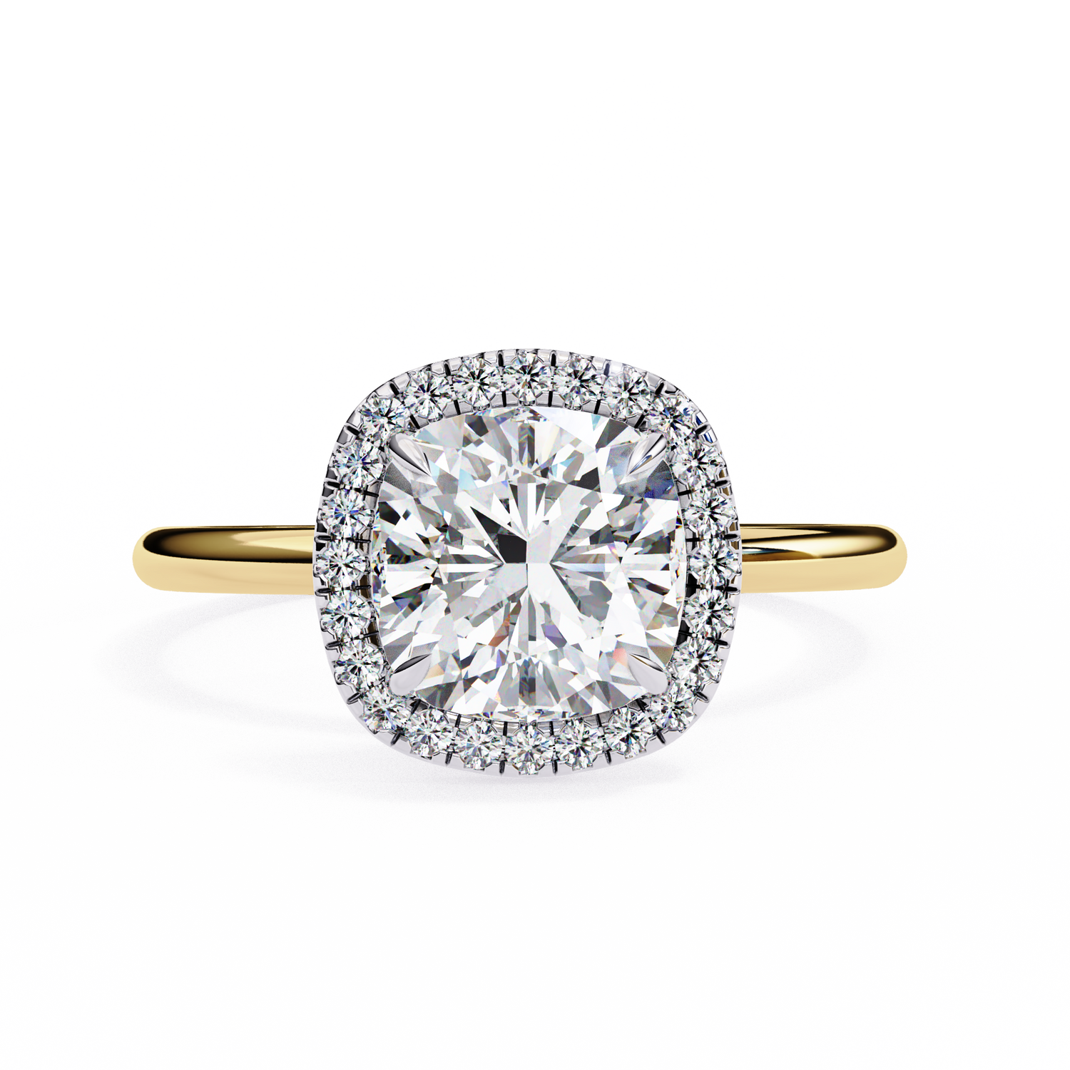 Lilyana Cushion Solitaire Ring