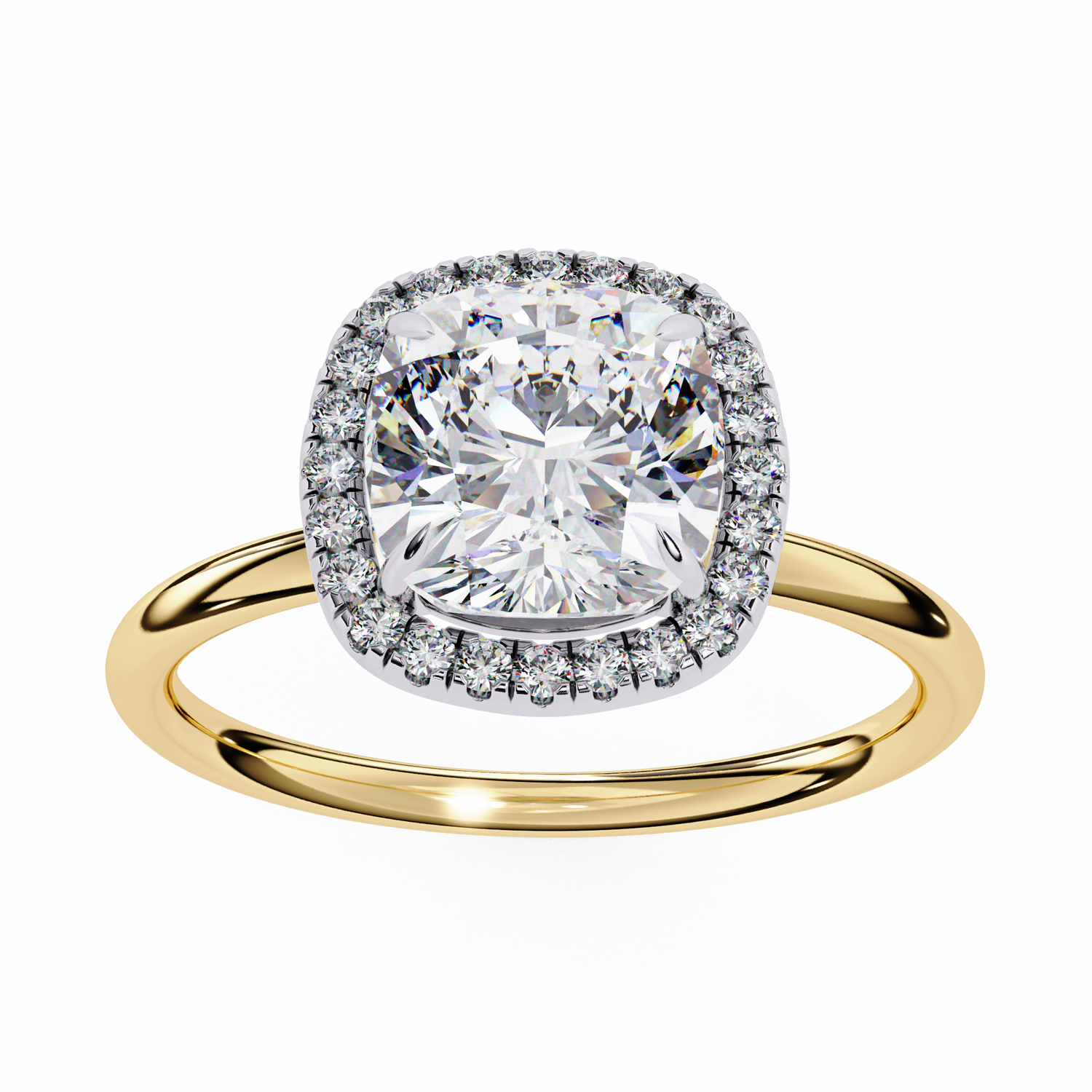 Lilyana Cushion Solitaire Ring
