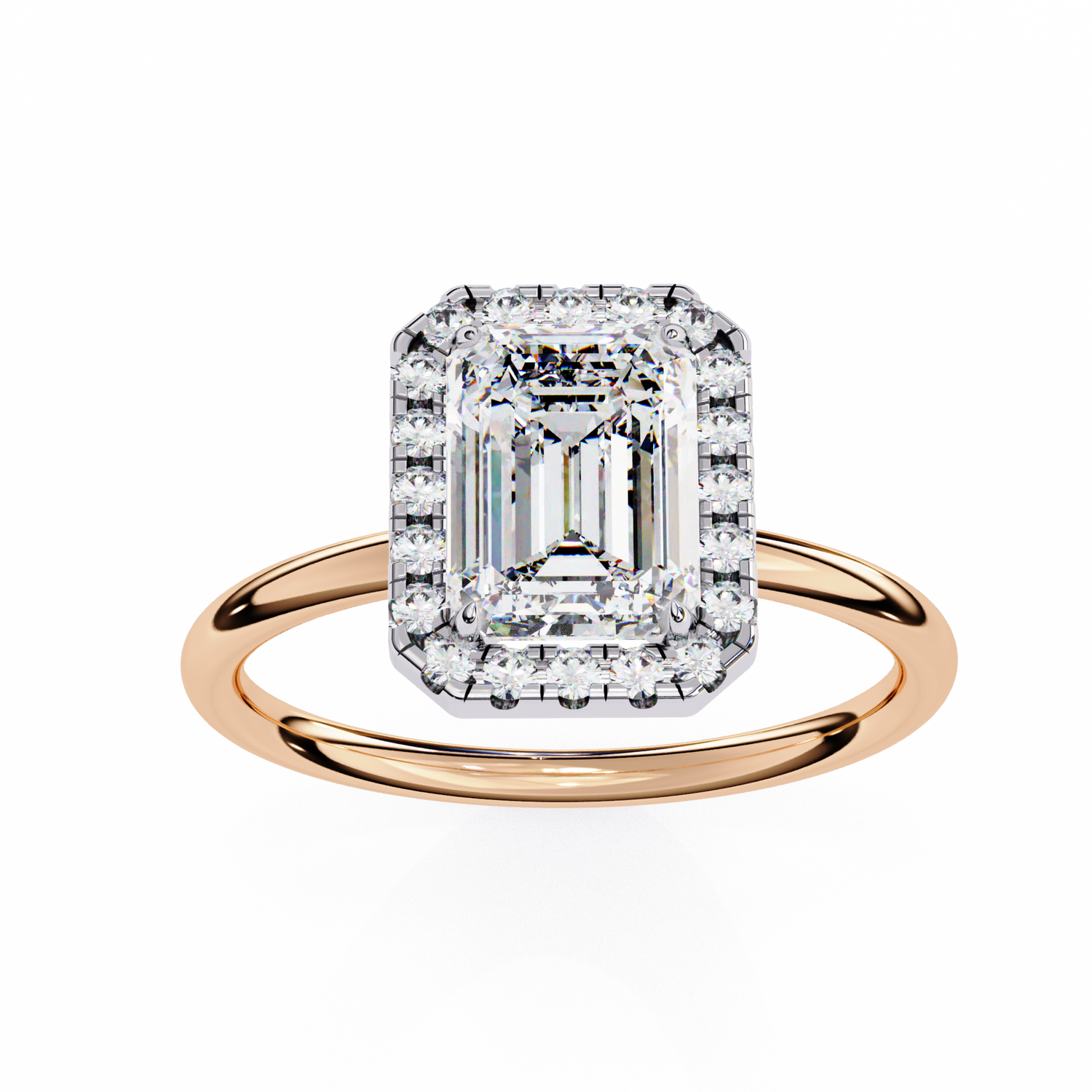 Crystal Emerald Solitaire Ring